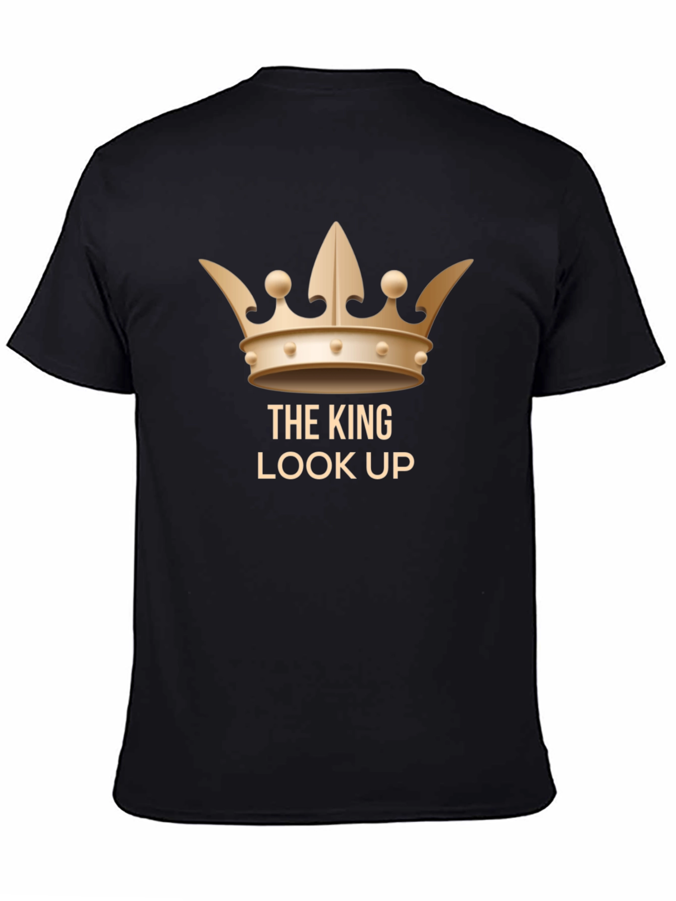 Black The King Look Up Black T-Shirt view 4