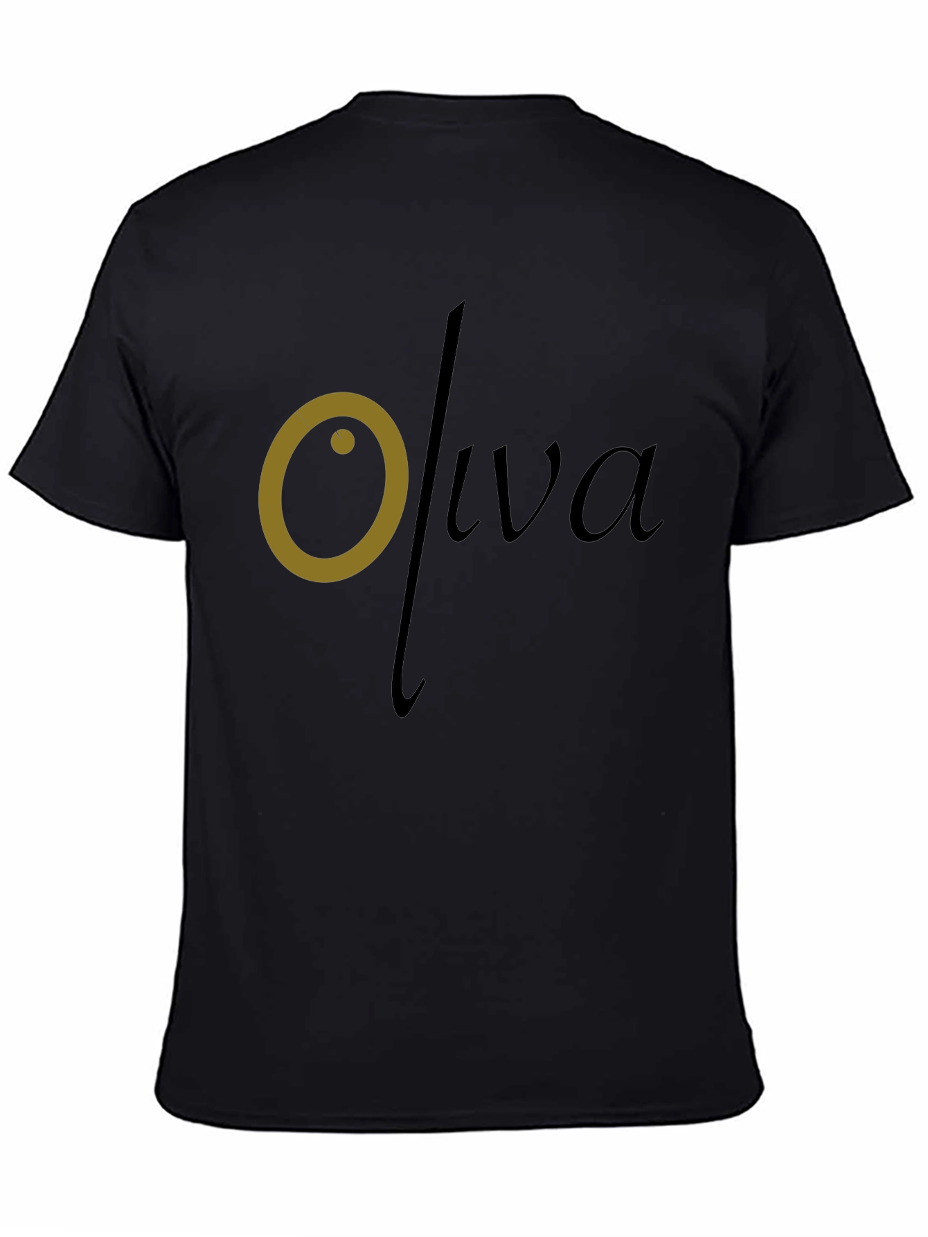 Black Oliva Graphic Tee - Stylish & Comfortable Black T-Shirt view 4