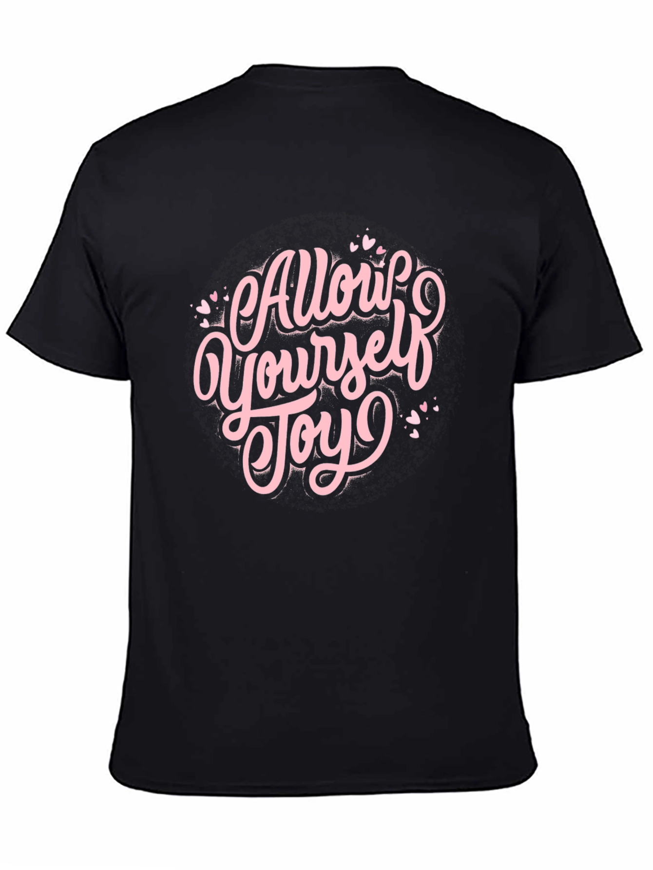 Black Allow Yourself Joy Black Graphic Tee view 4