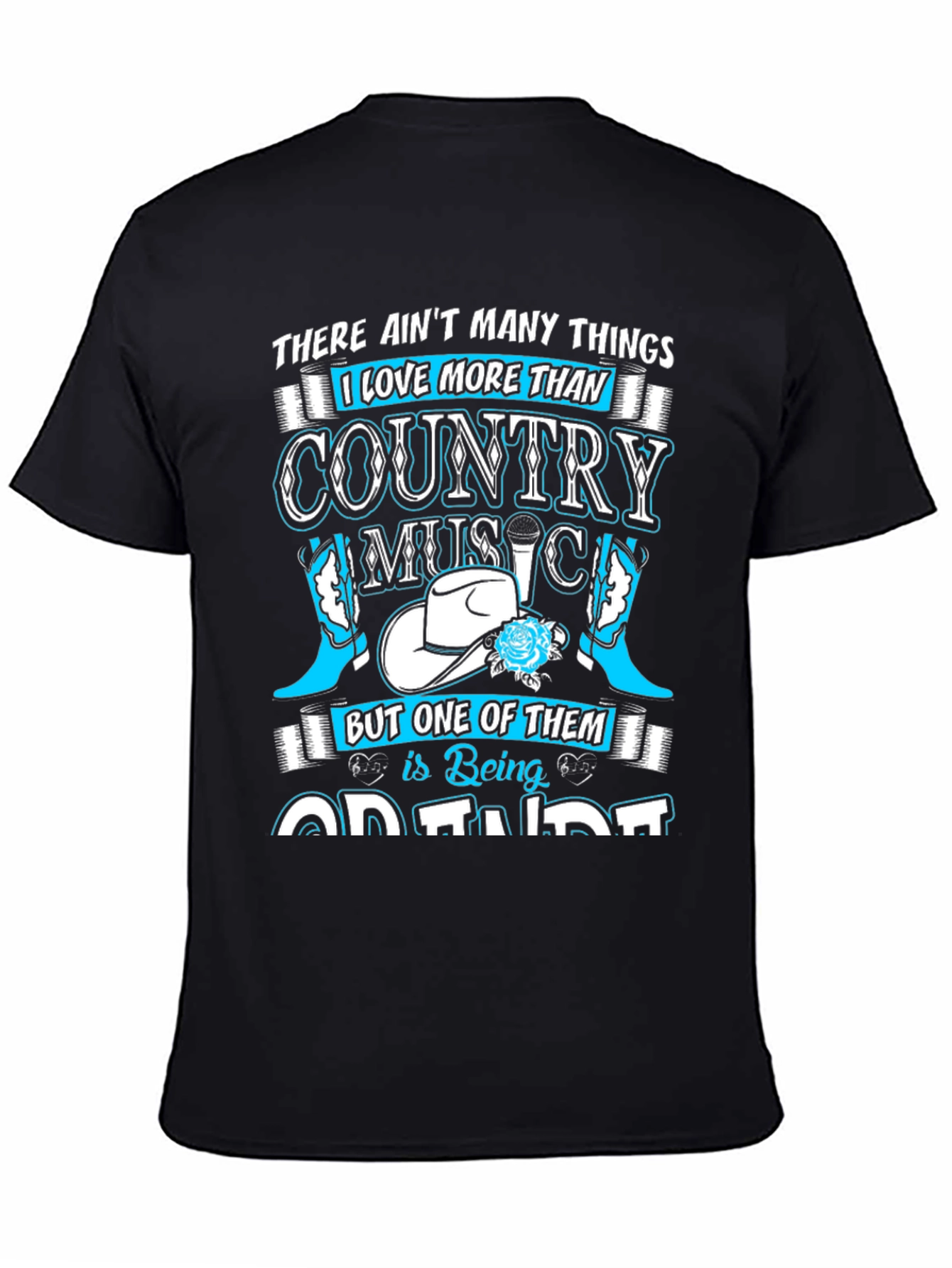 Black Country Music Lover T-Shirt view 4