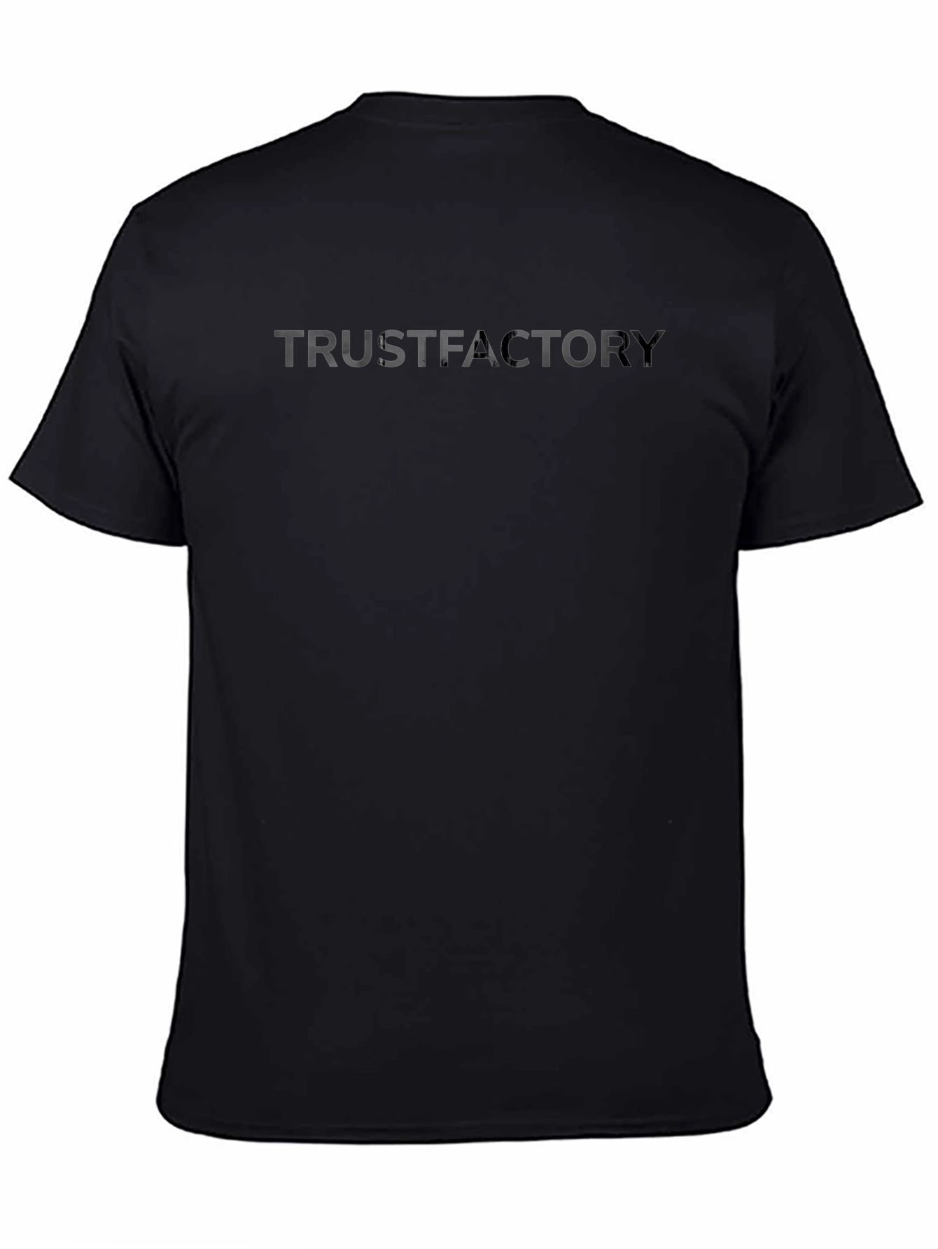 Black TRUSTFACTORY Black Graphic Tee - Modern Casual Wear view 4
