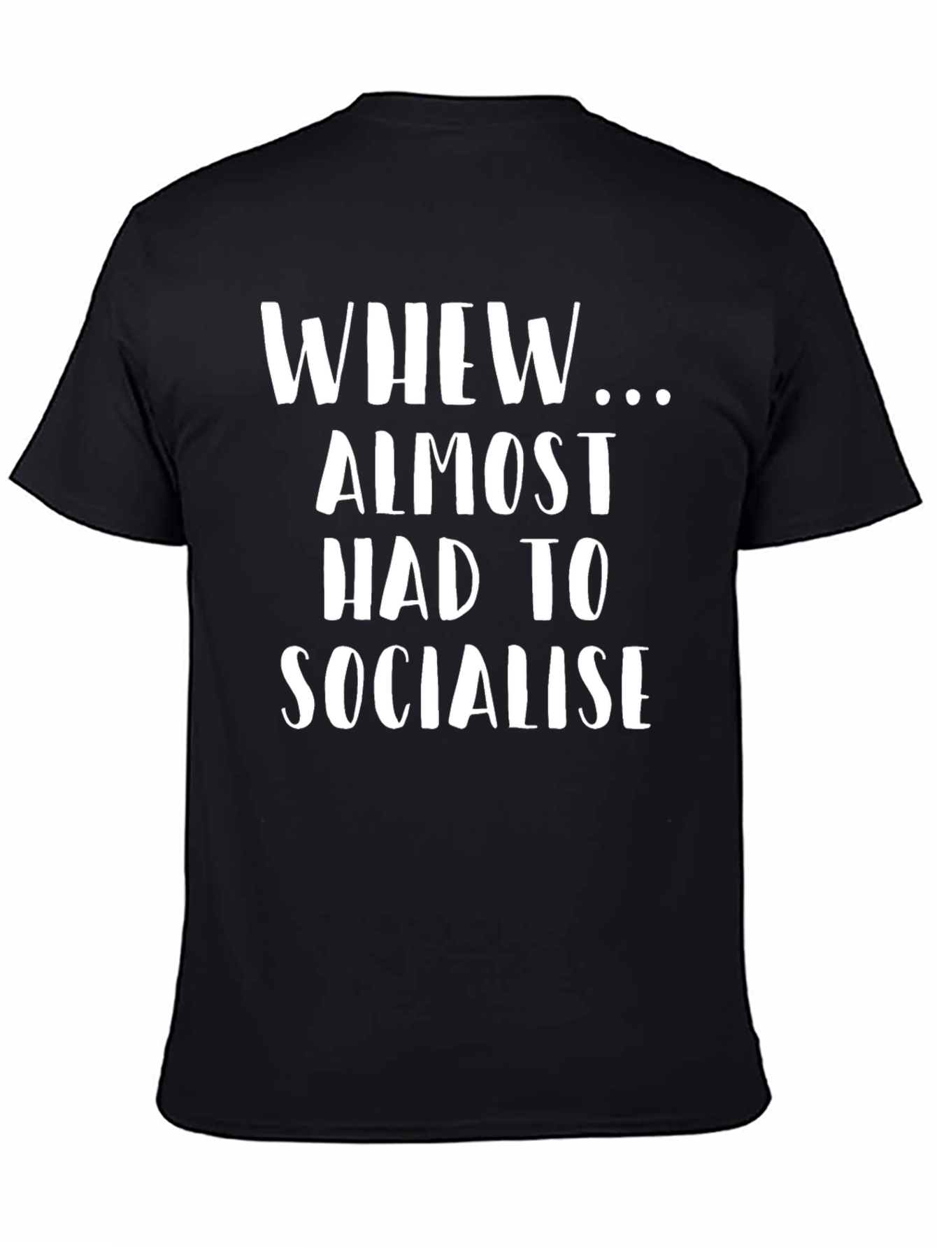 Black Socially Distant Humor Tee view 4