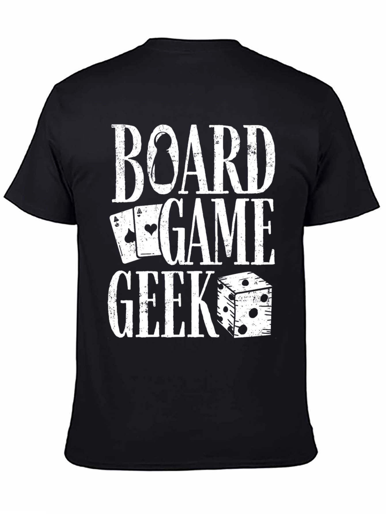 Black Board Game Geek T-Shirt view 4