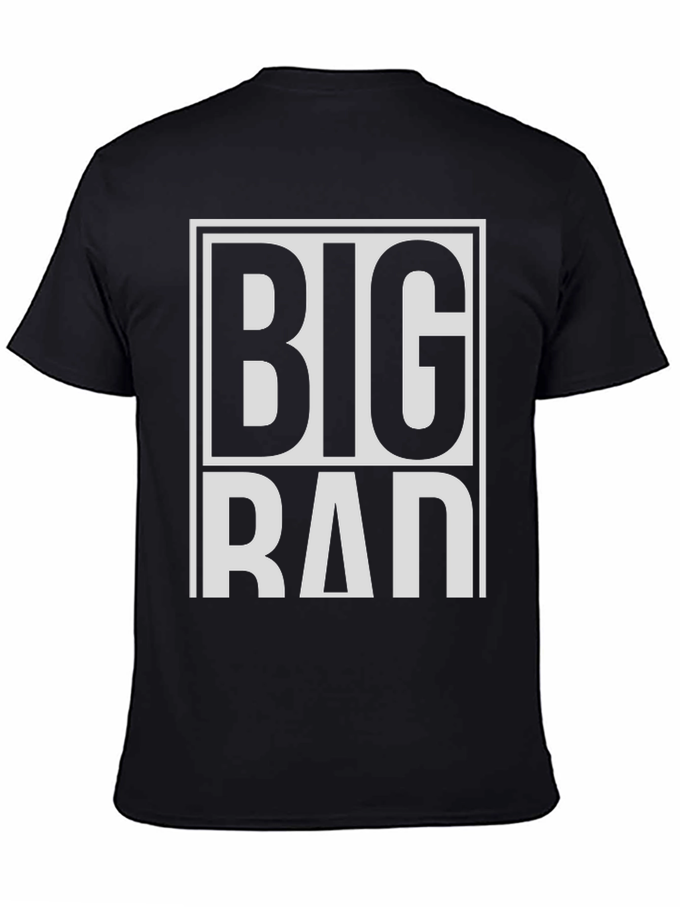 Black Big Rad Graphic Tee - Bold Statement T-Shirt view 4