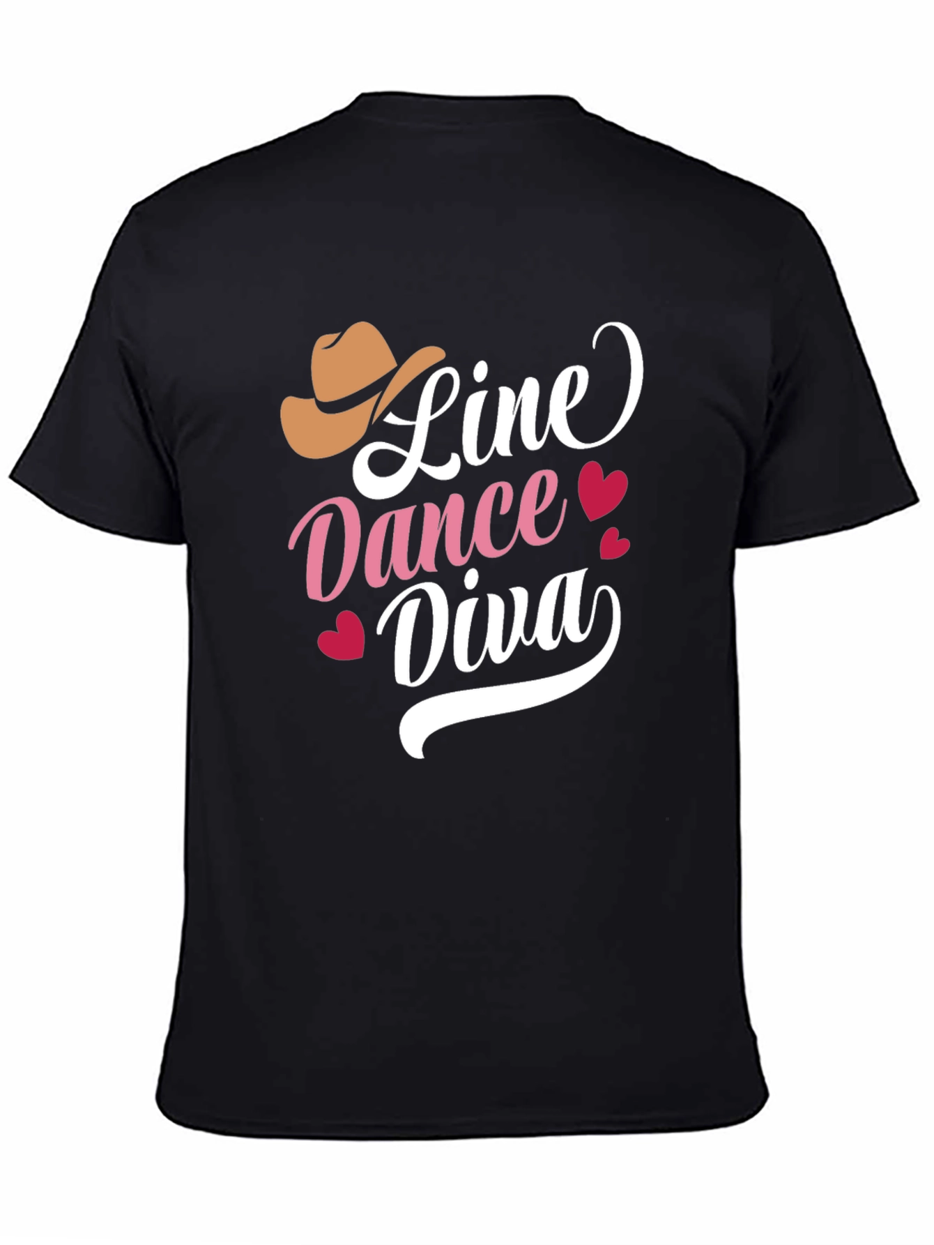 Black Line Dance Diva T-Shirt - Western Country Style view 4