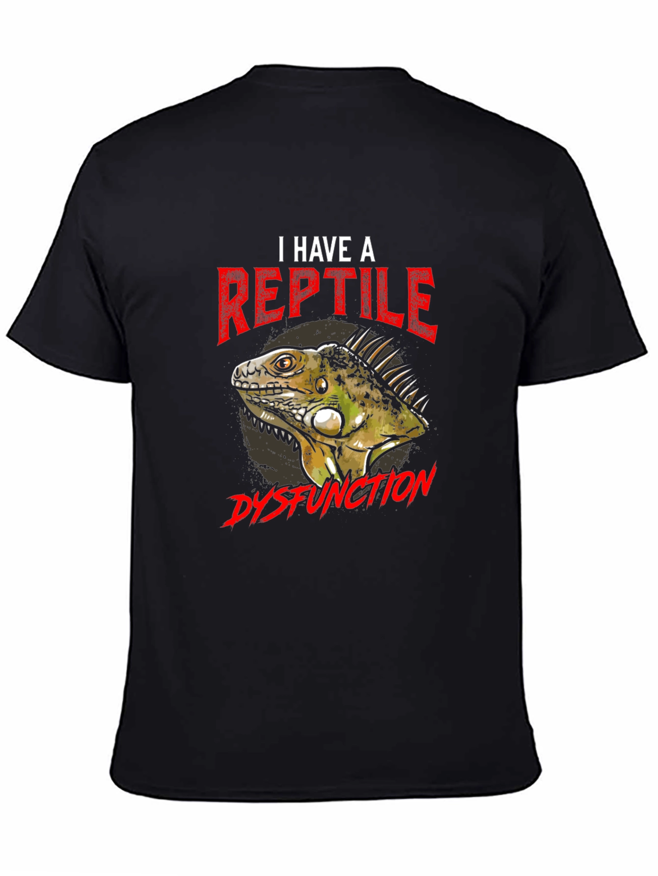 Black Reptile Dysfunction T-Shirt view 4