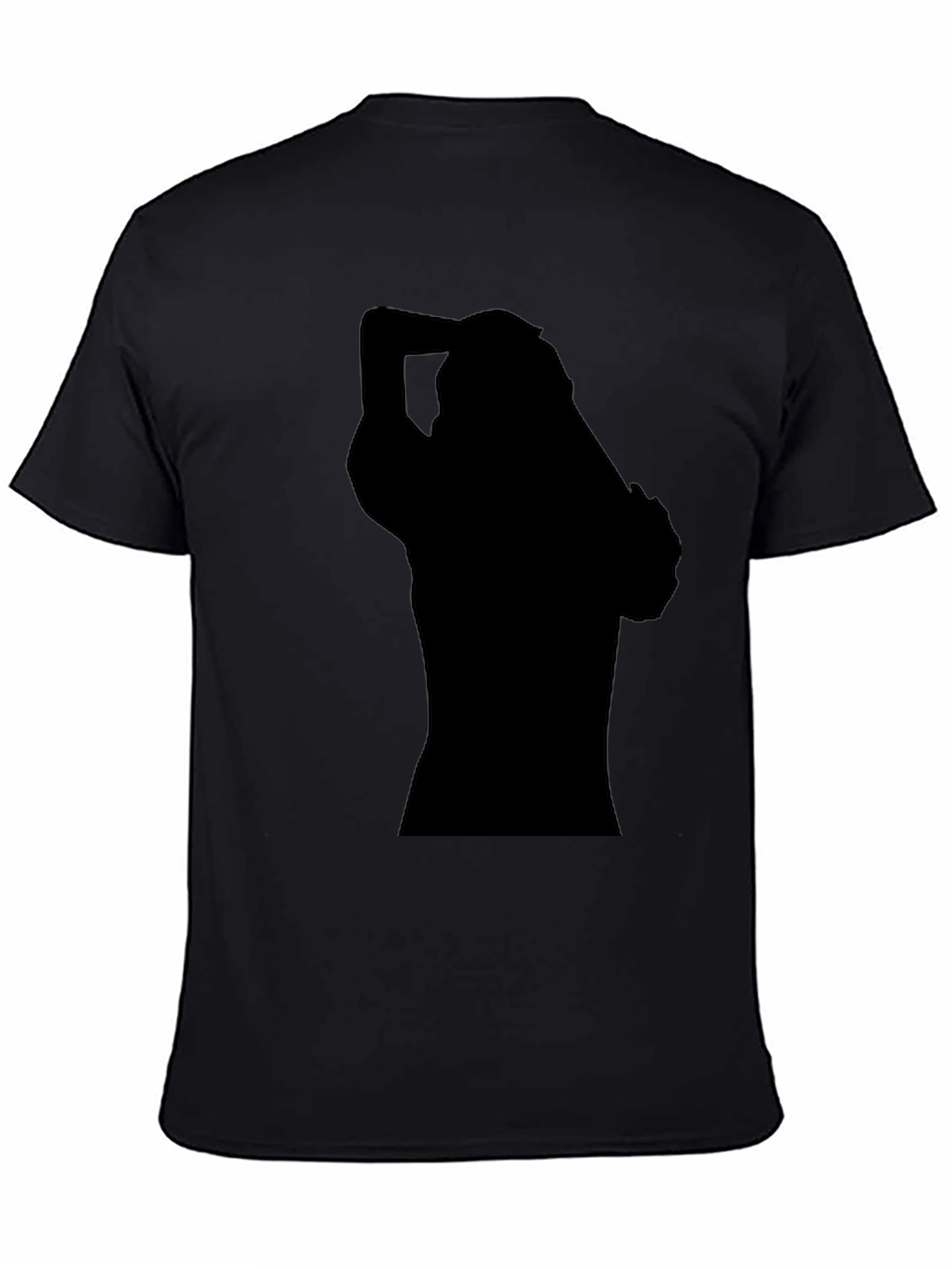 Black Black Silhouette Graphic T-Shirt view 4