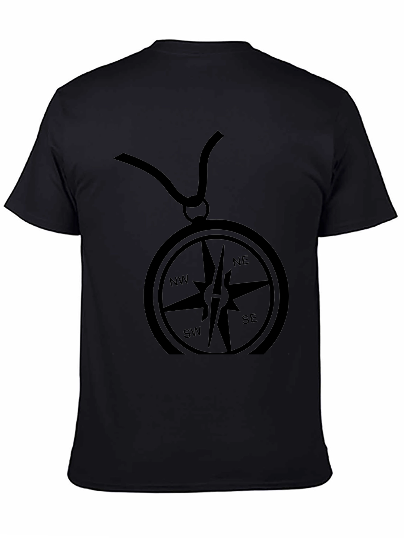 Black Compass Graphic T-Shirt - Adventure Ready! view 4