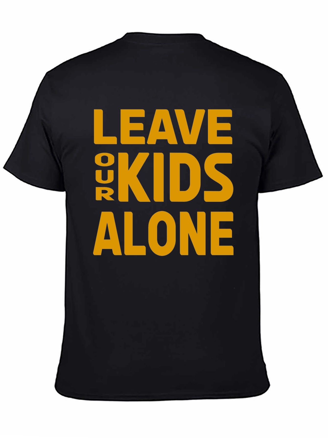 Black Leave Our Kids Alone Graphic Tee view 4