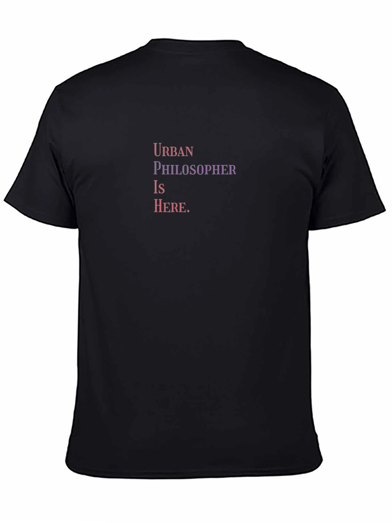 Black Urban Philosopher Graphic Tee - Black view 4