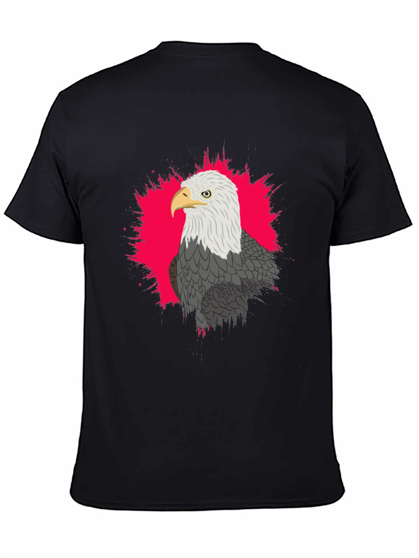 Black Eagle Graphic Tee - Black Cotton Blend view 4