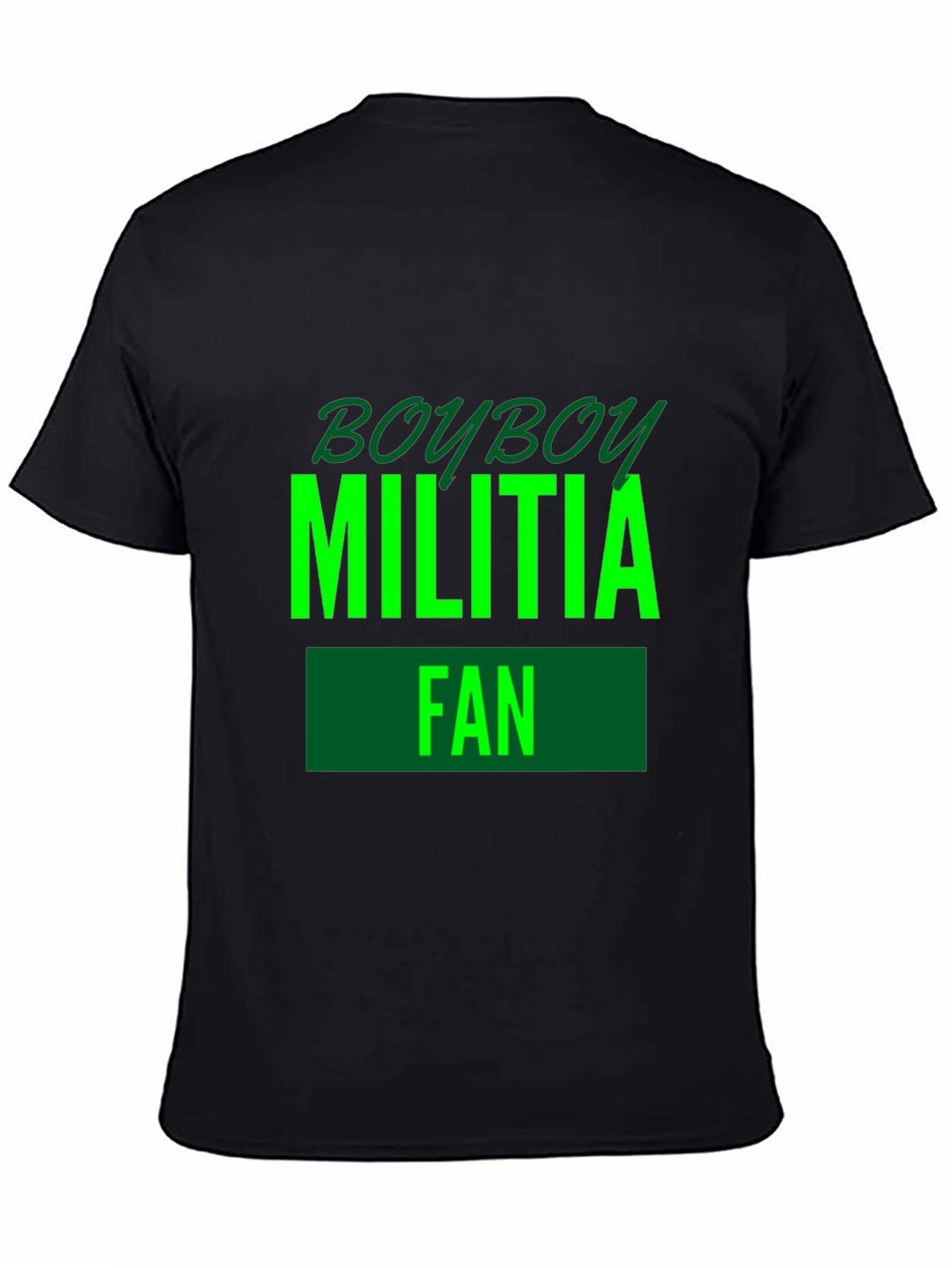 Black Boyboy Militia Fan Black T-Shirt view 4