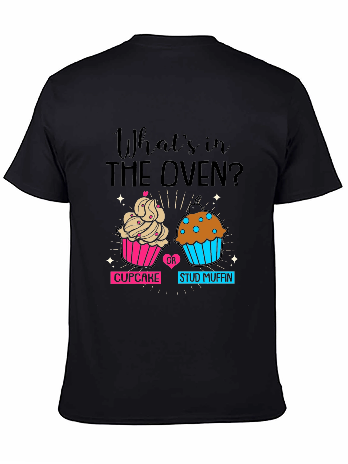 Black What's in the Oven Maternity T-Shirt view 4