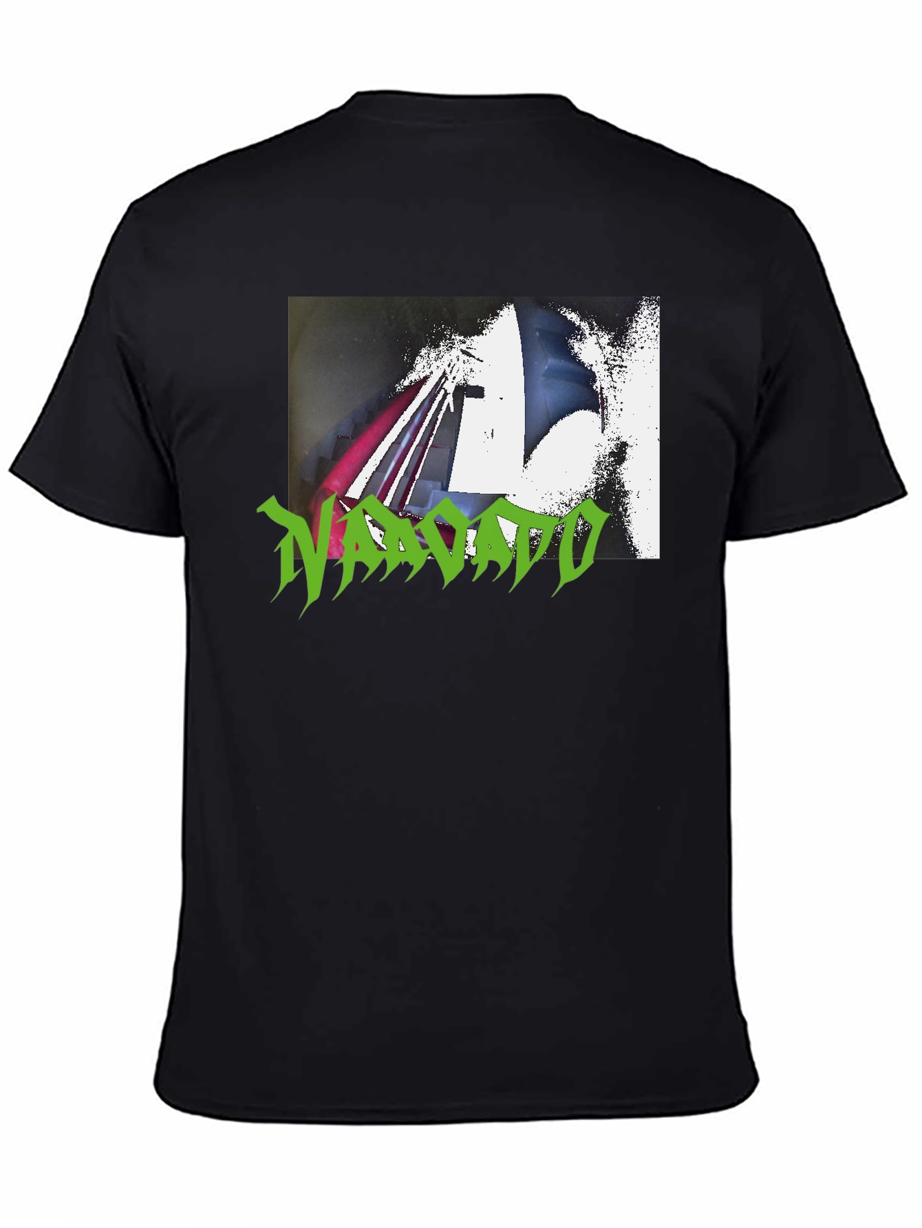 Black Navajo Green Graphic Tee view 4