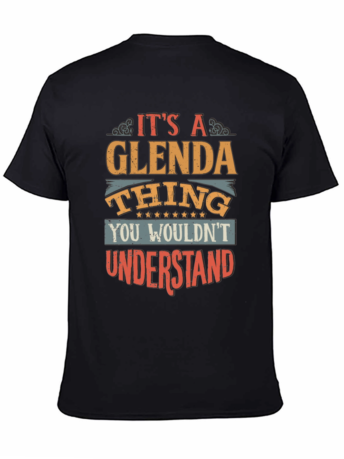 Black It's a Glenda Thing T-Shirt view 4