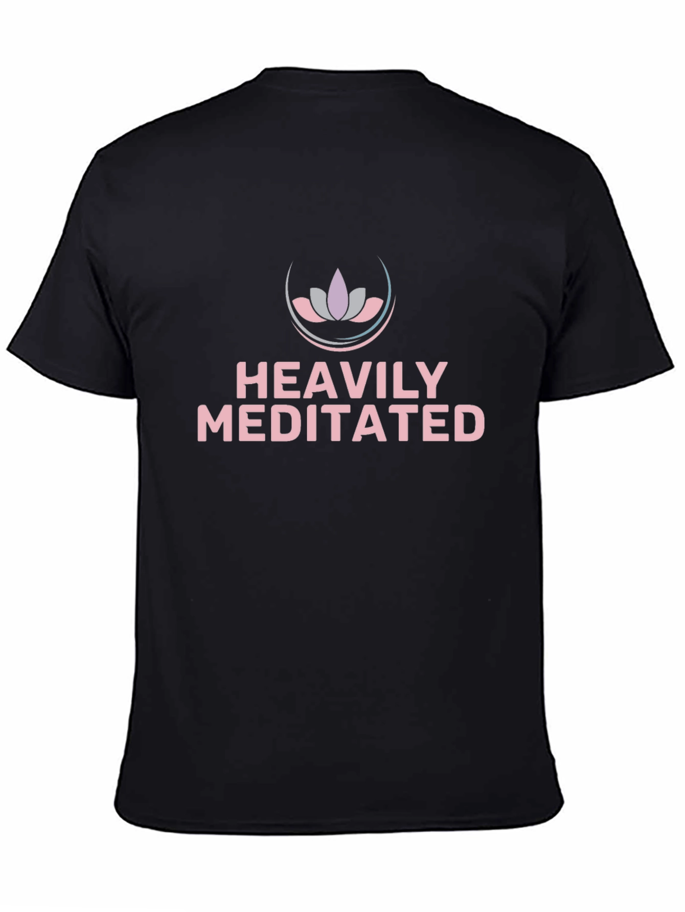 Black Heavily Meditated Graphic T-Shirt view 4