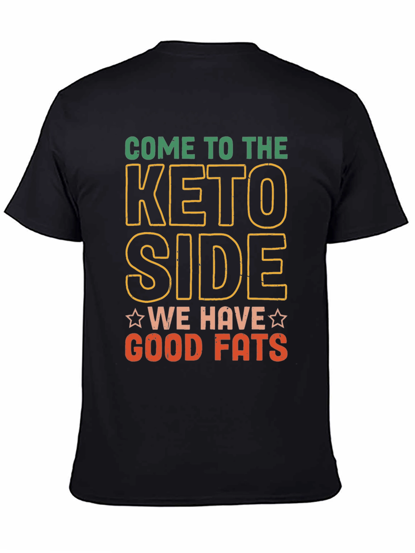 Black Come to the Keto Side T-Shirt view 4