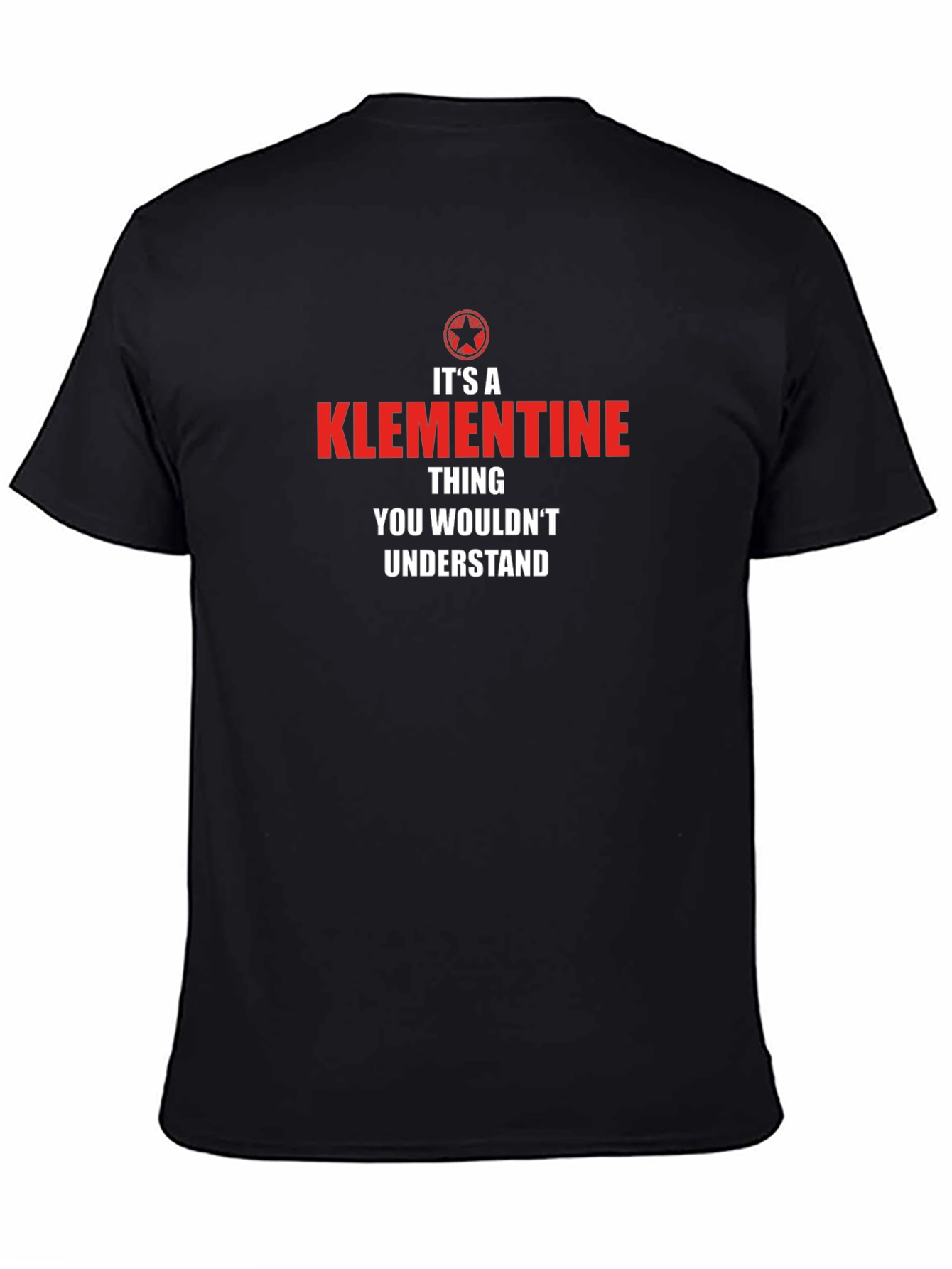 Black It's a Klementine Thing T-Shirt view 4