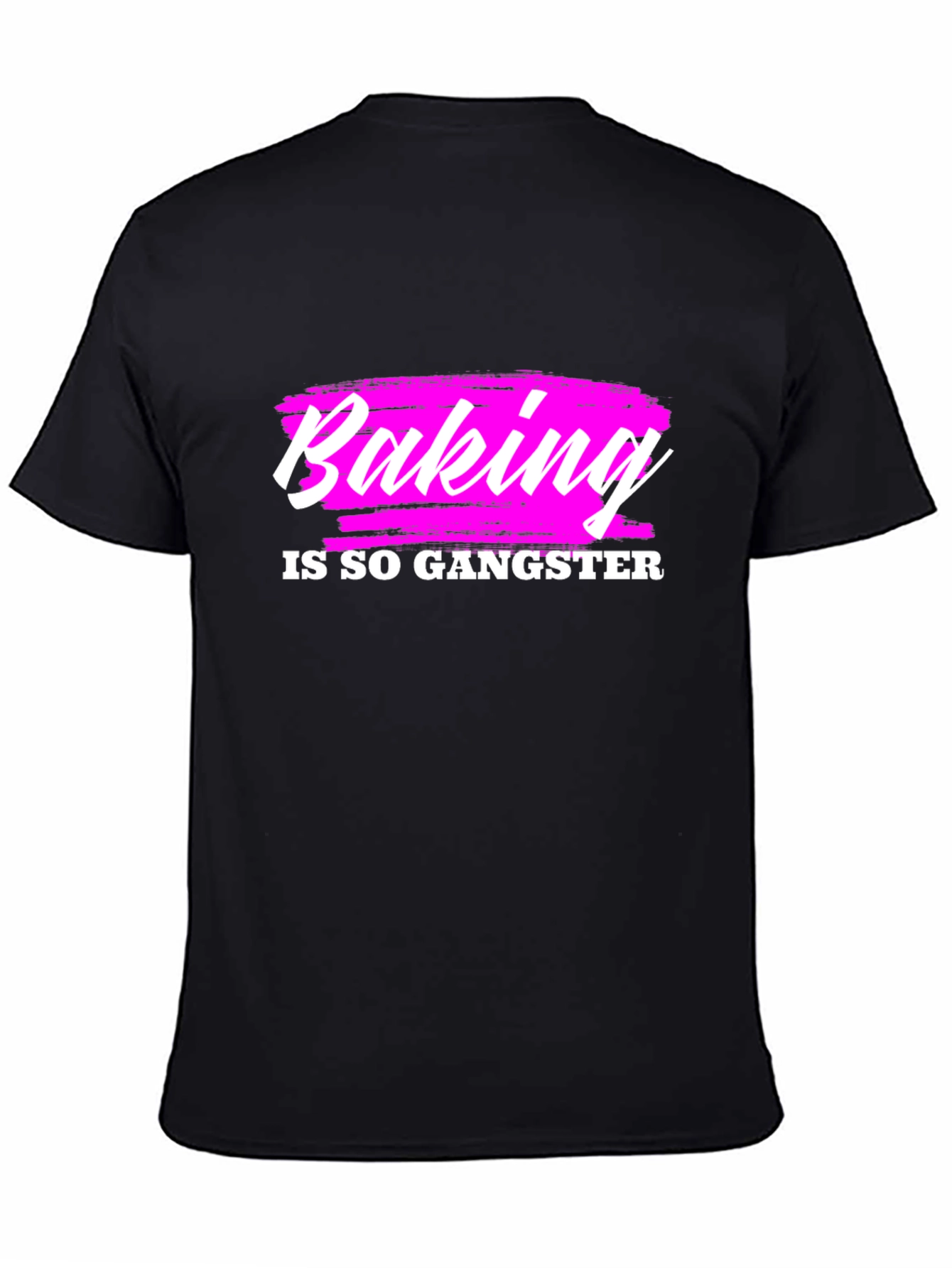 Black Baking is so Gangster Graphic T-Shirt view 4