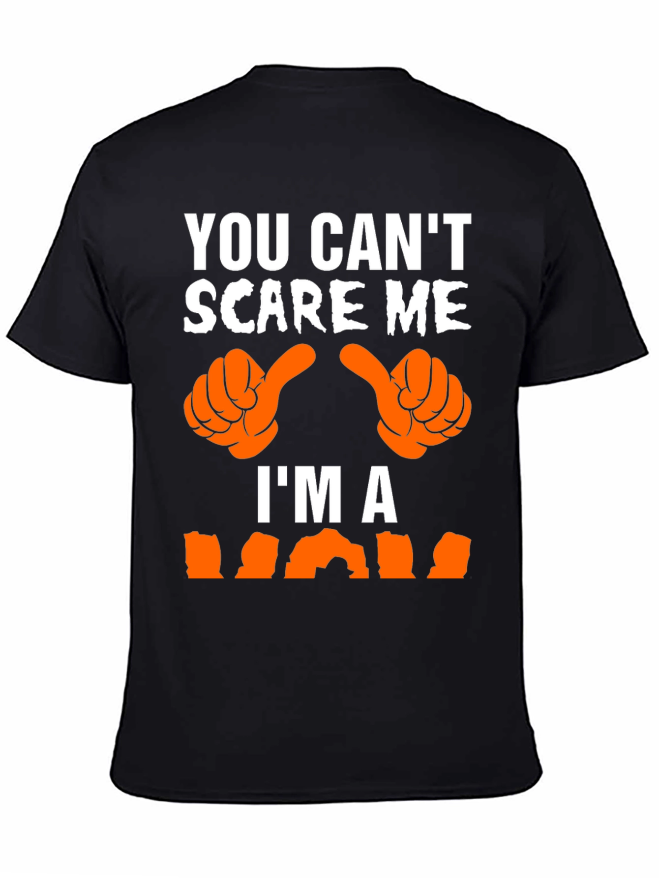 Black Funny Halloween T-Shirt - You Can't Scare Me, I'm A... view 4