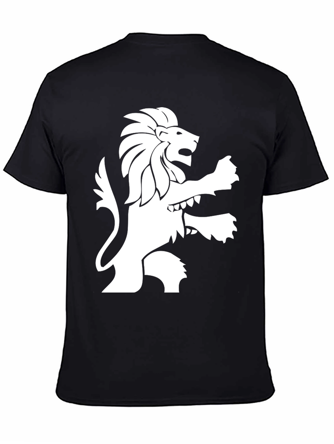 Black Lion Graphic Tee - Mens Short Sleeve Shirt view 4