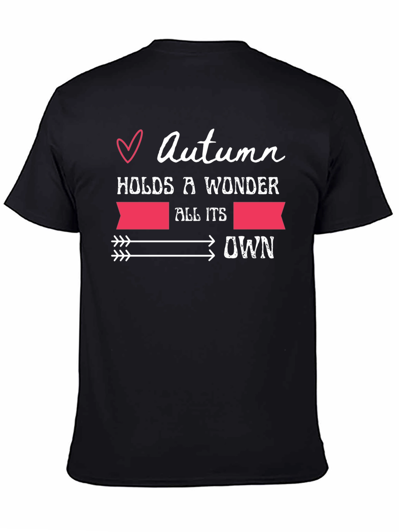Black Autumn Wonder Graphic T-Shirt - Unisex Fall Fashion view 4