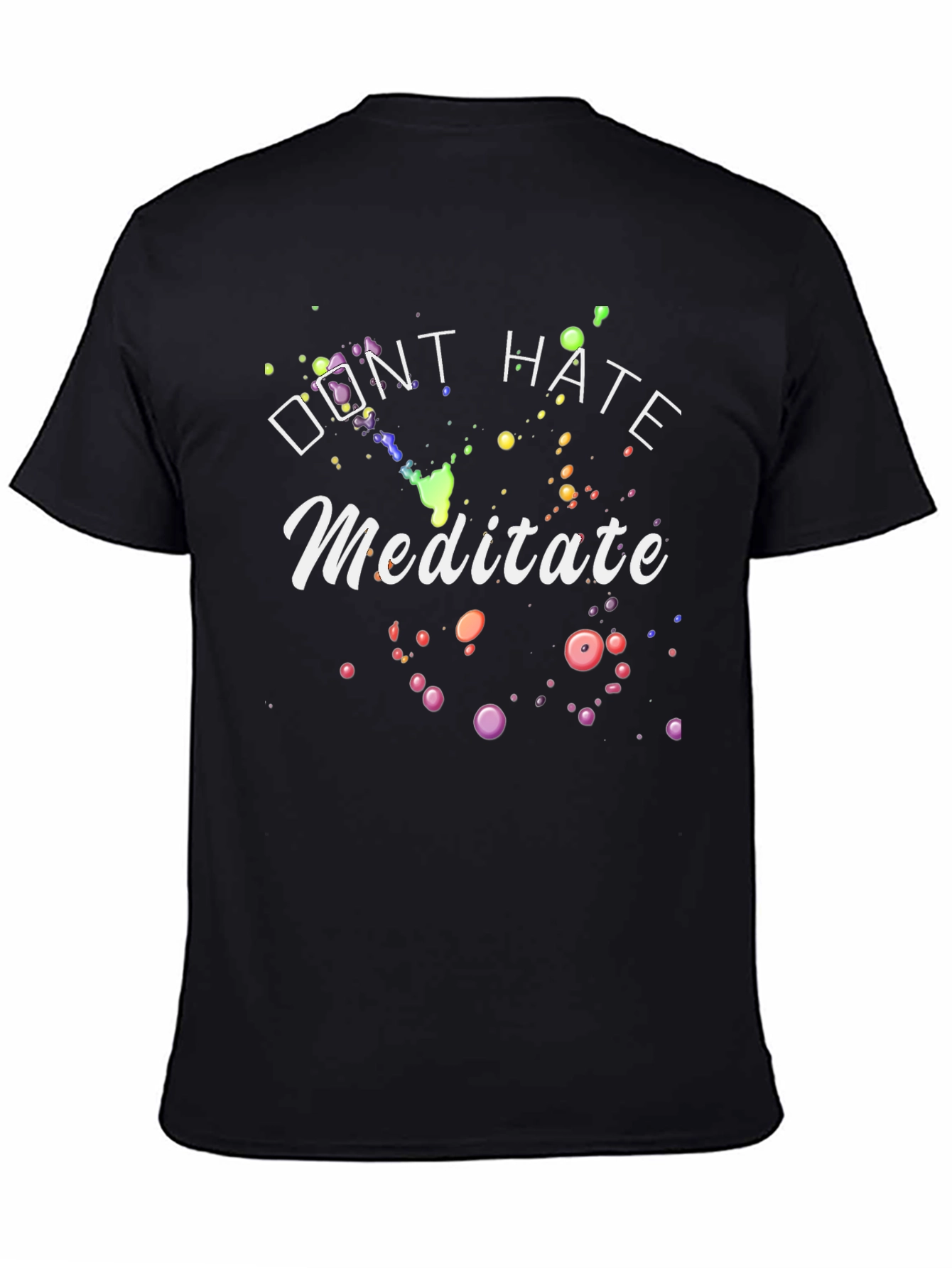 Black Don't Hate Meditate Graphic Tee view 4