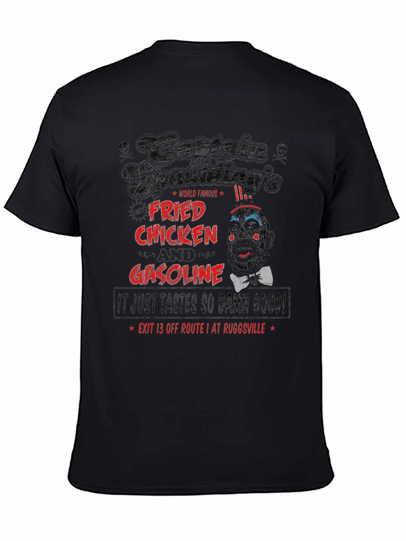 Black Captain Spaulding's T-Shirt view 4
