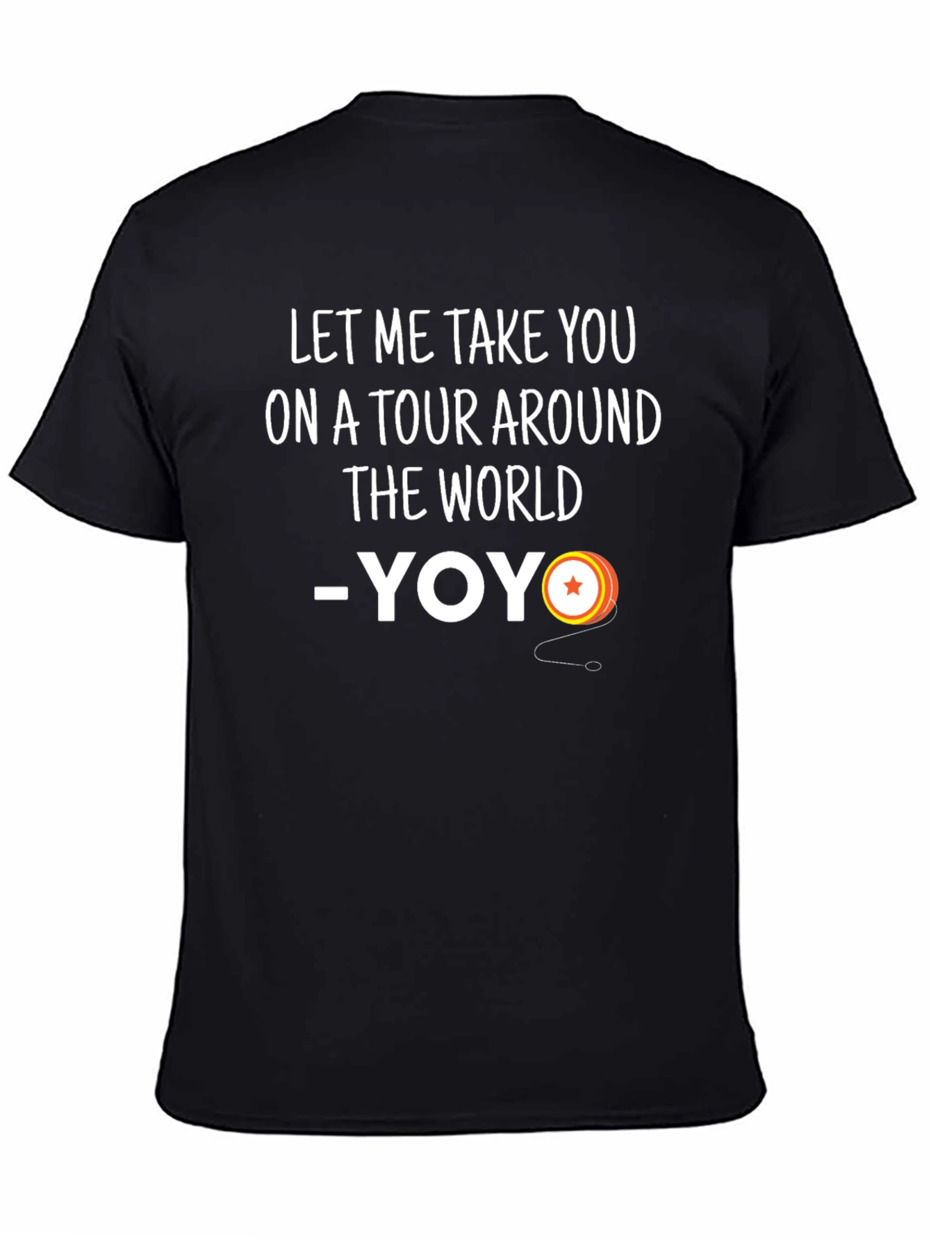 Black Yoyo Tour Around the World Graphic Tee view 4