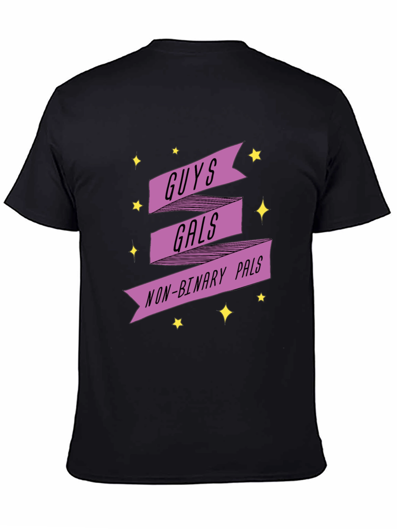 Black Guys Gals Non-Binary Pals Graphic Tee view 4