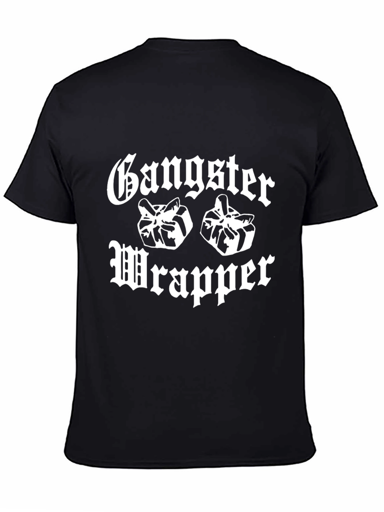 Black Gangster Wrapper Graphic T-Shirt view 4