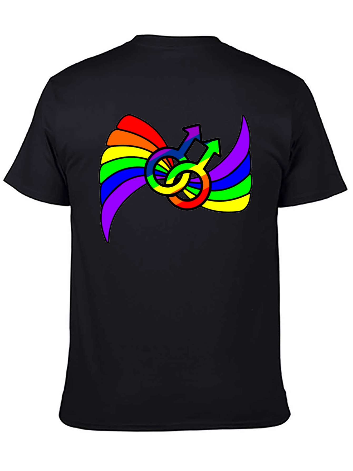 Rainbow Pride Male Symbol T-Shirt - 4