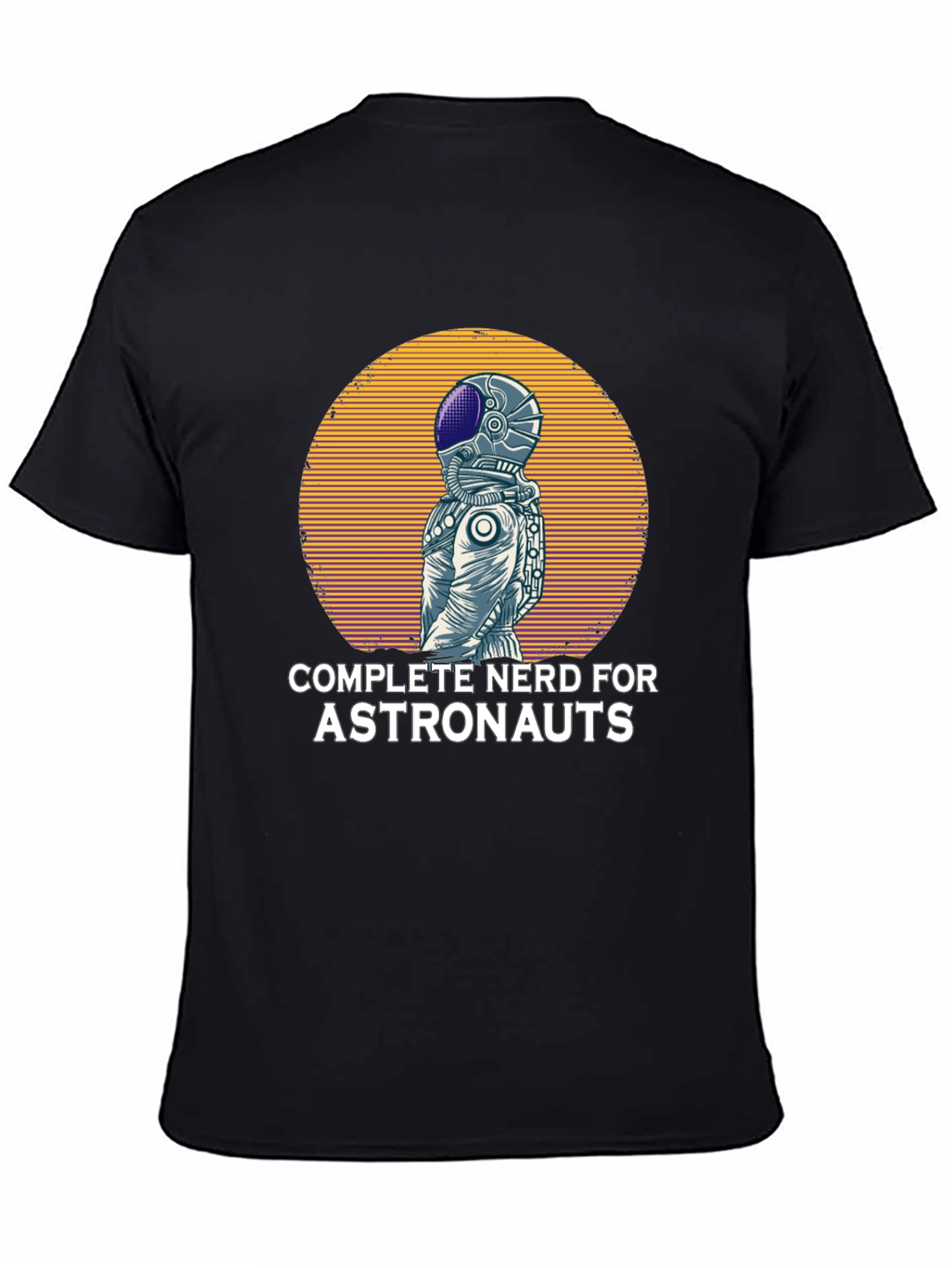 Black Nerd for Astronauts Graphic T-Shirt view 4