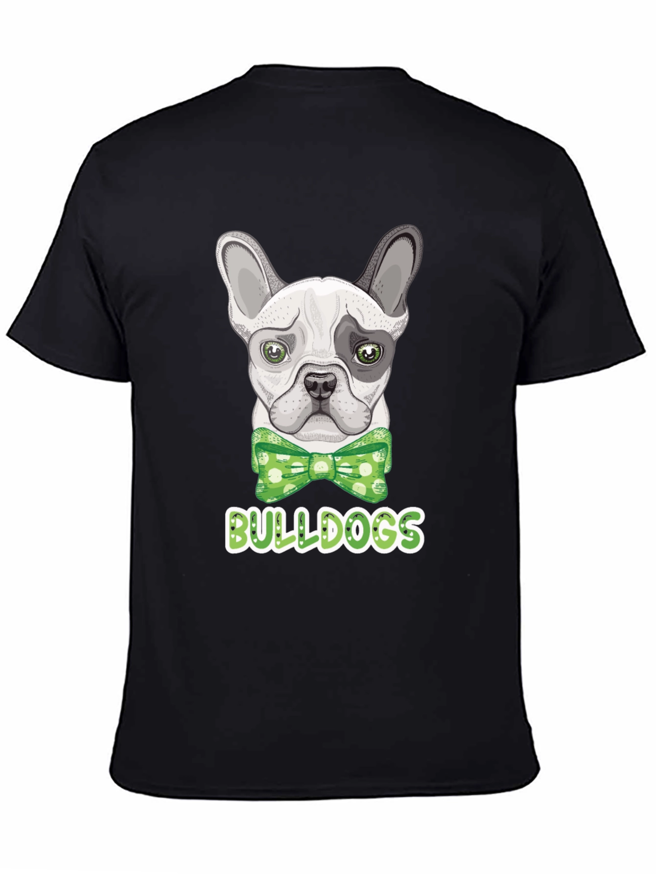 Black Bulldog Bowtie T-Shirt view 4