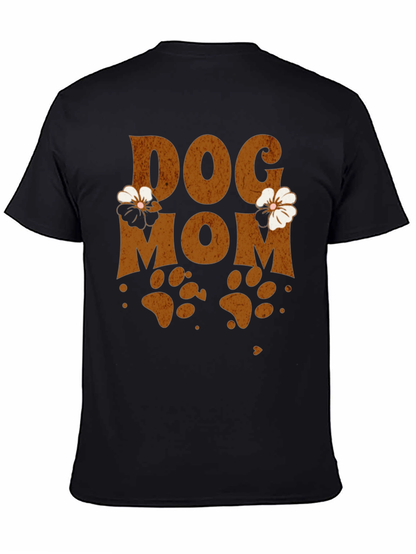 Black Dog Mom Floral Graphic Tee view 4