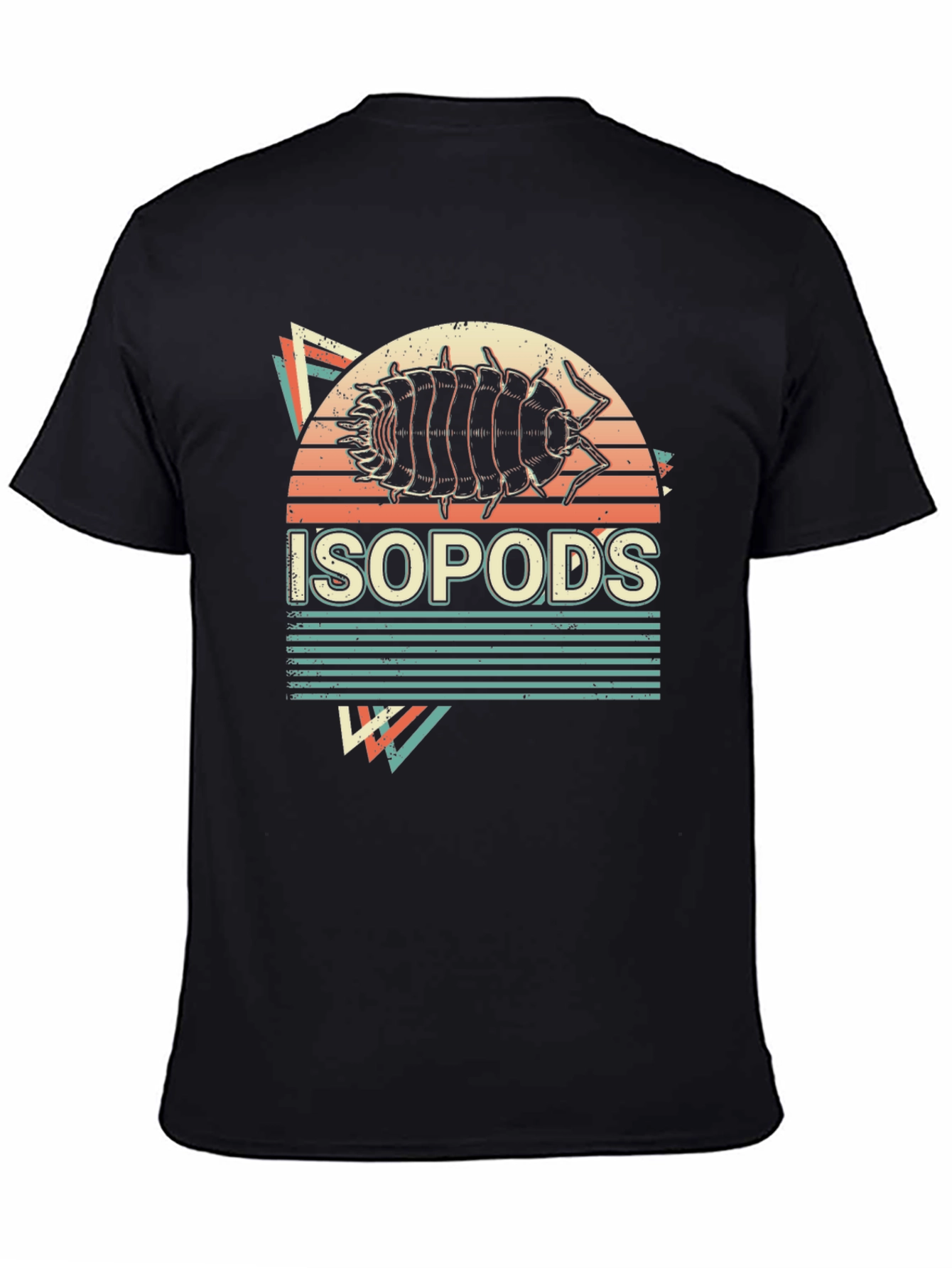 Isopod Retro Graphic T-Shirt - Pill Bug Design - 4