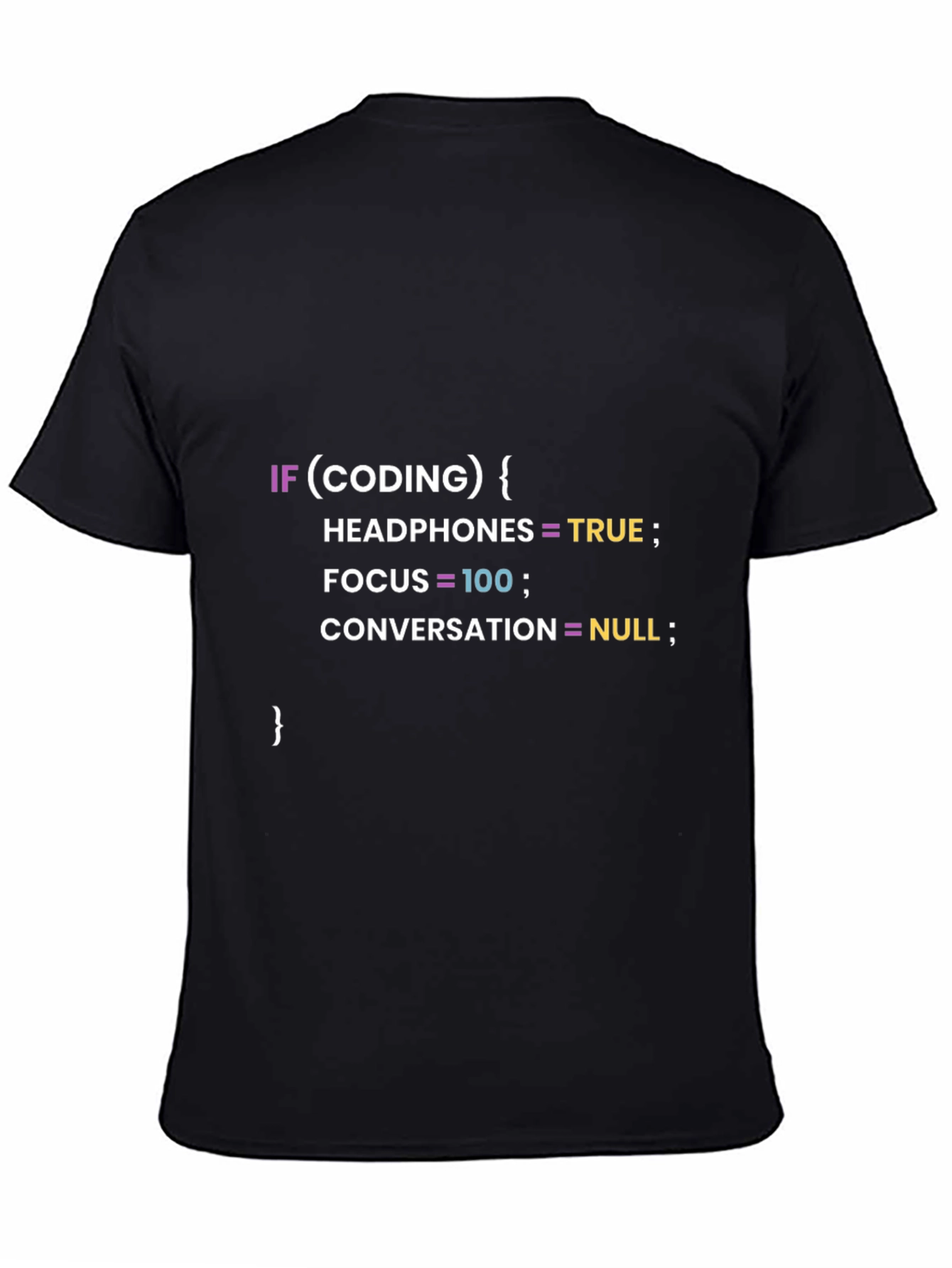 Black Coding Humor T-Shirt - Programmer Gift view 4