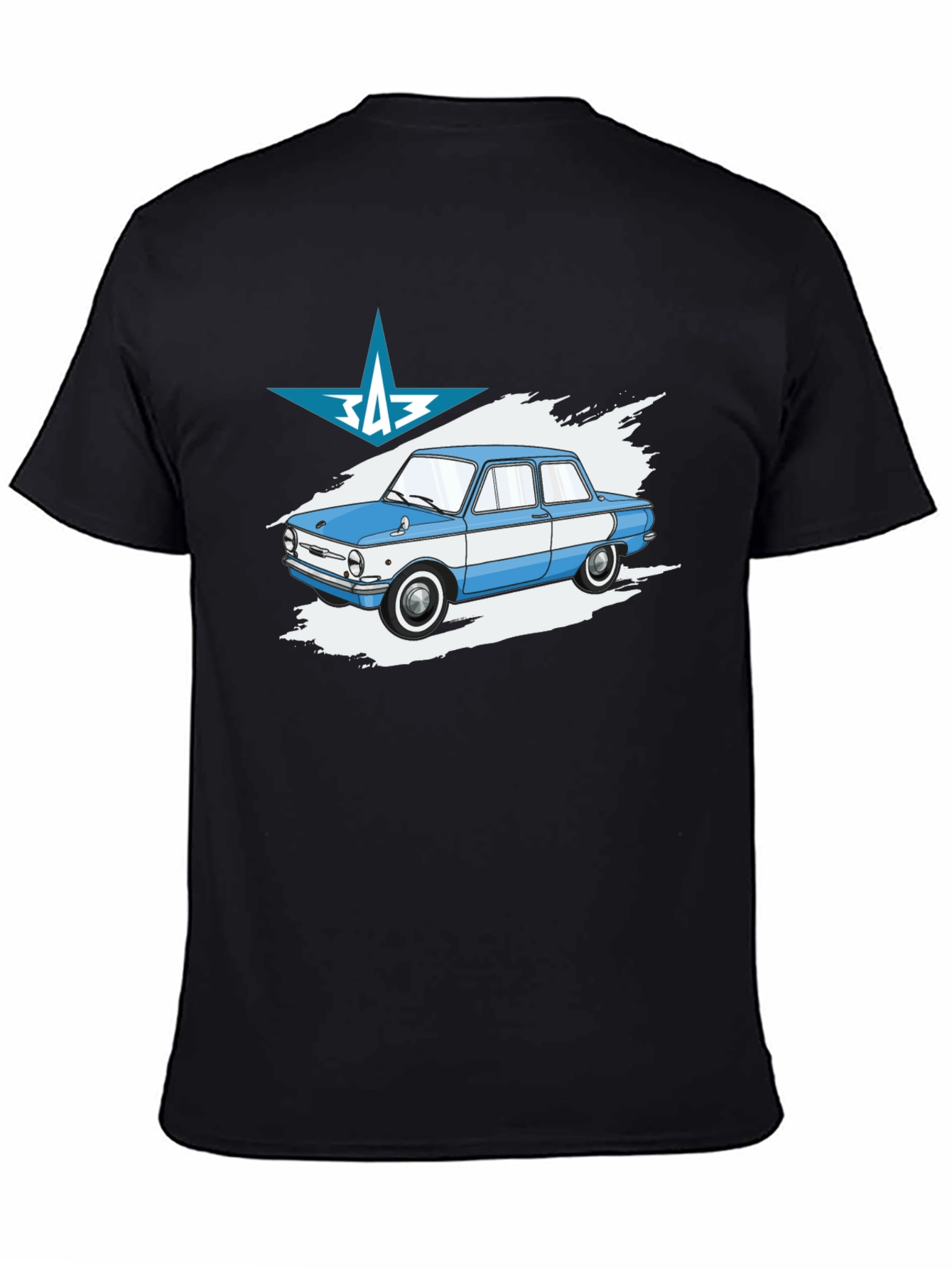Retro Car T-Shirt - ZAZ Zaporozhets Graphic Tee - 4