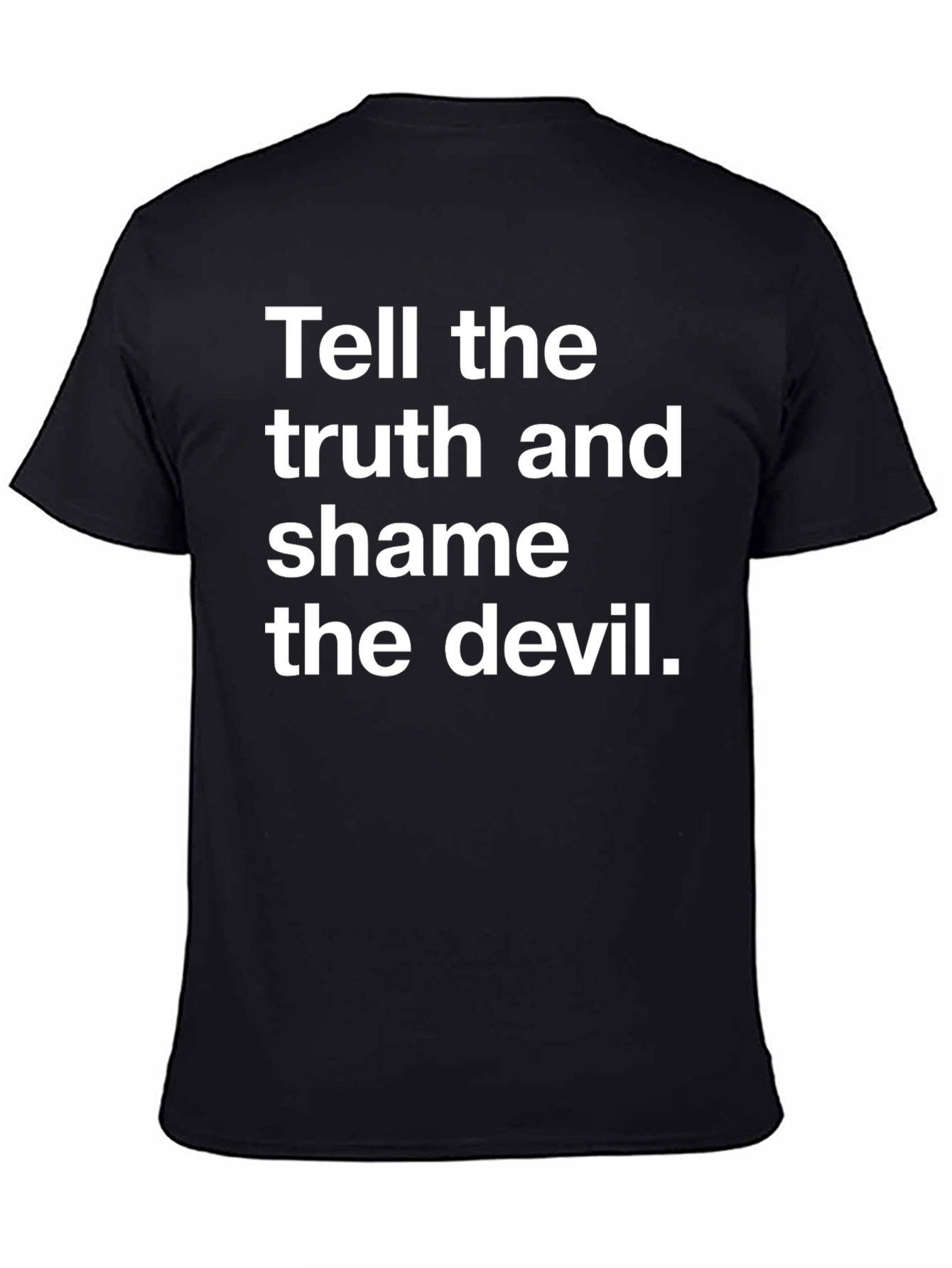 Black Truth and Shame Black Graphic Tee view 4