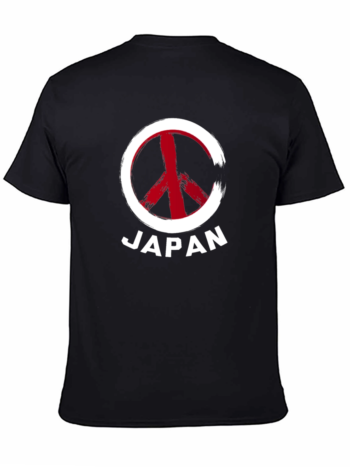 Black Japan Peace Sign Graphic Tee - Stylish Comfort view 4
