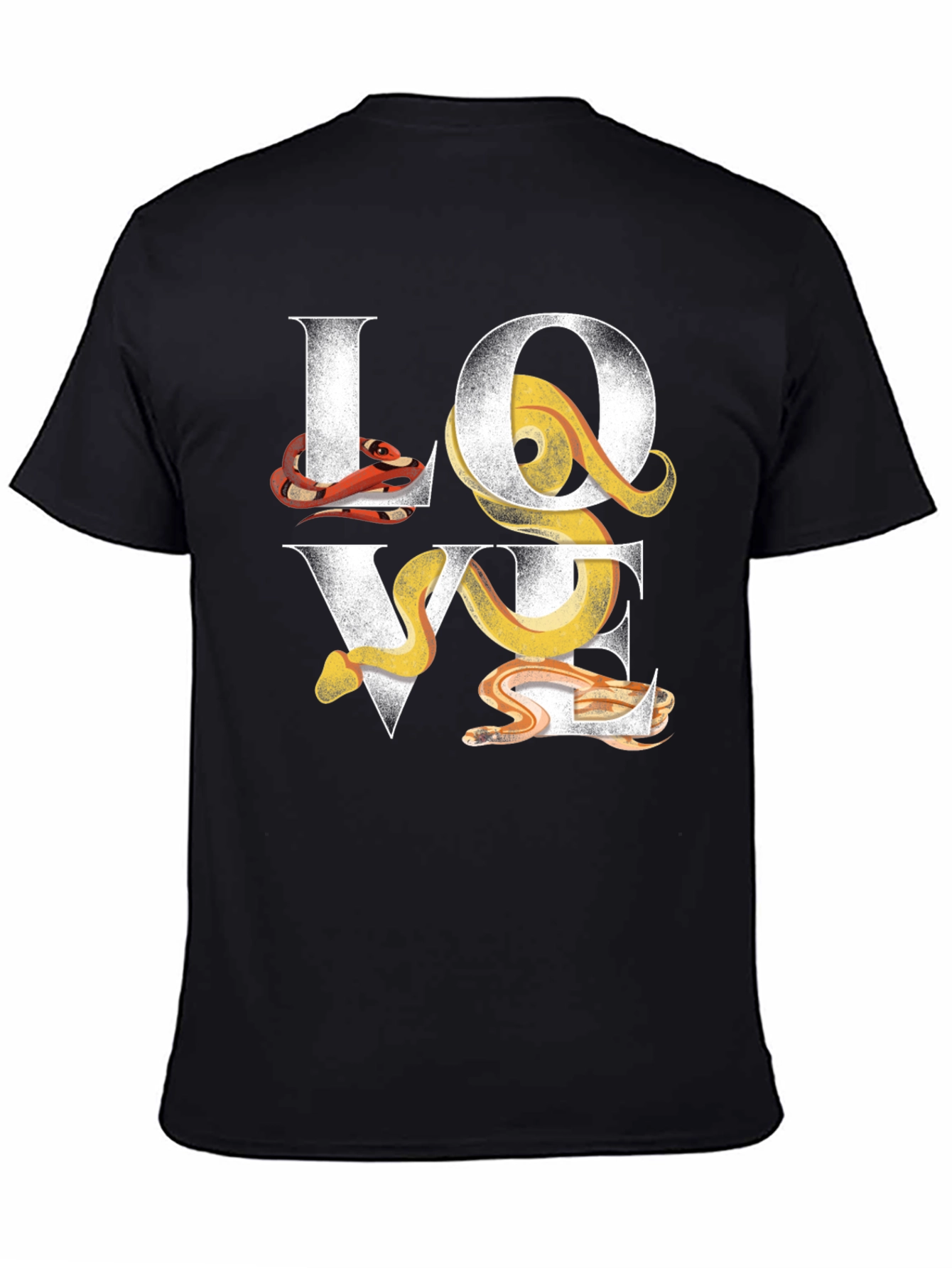 Black Snakes LOVE T-Shirt view 4