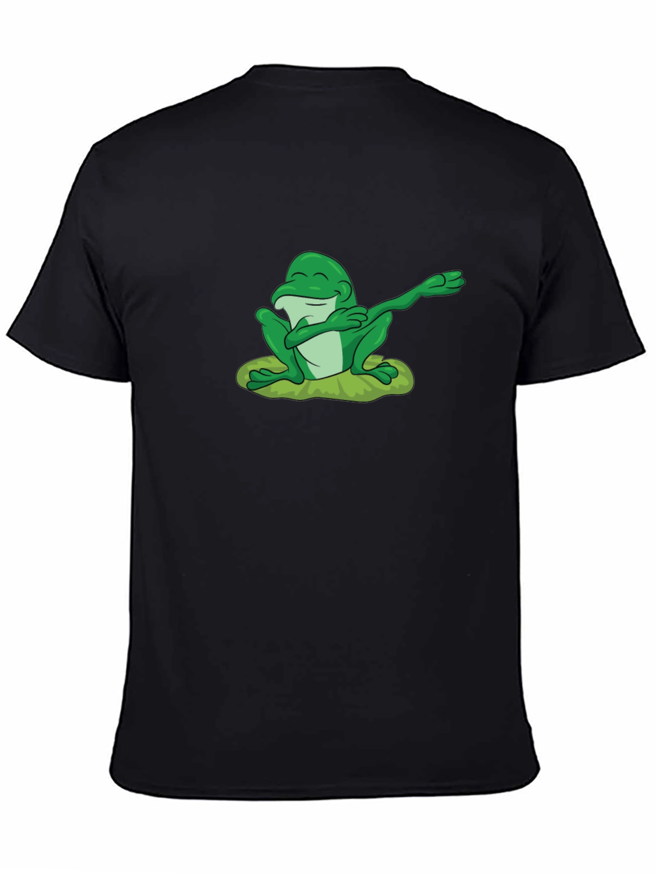 Black Dabbing Frog T-Shirt - Cool Graphic Tee view 4