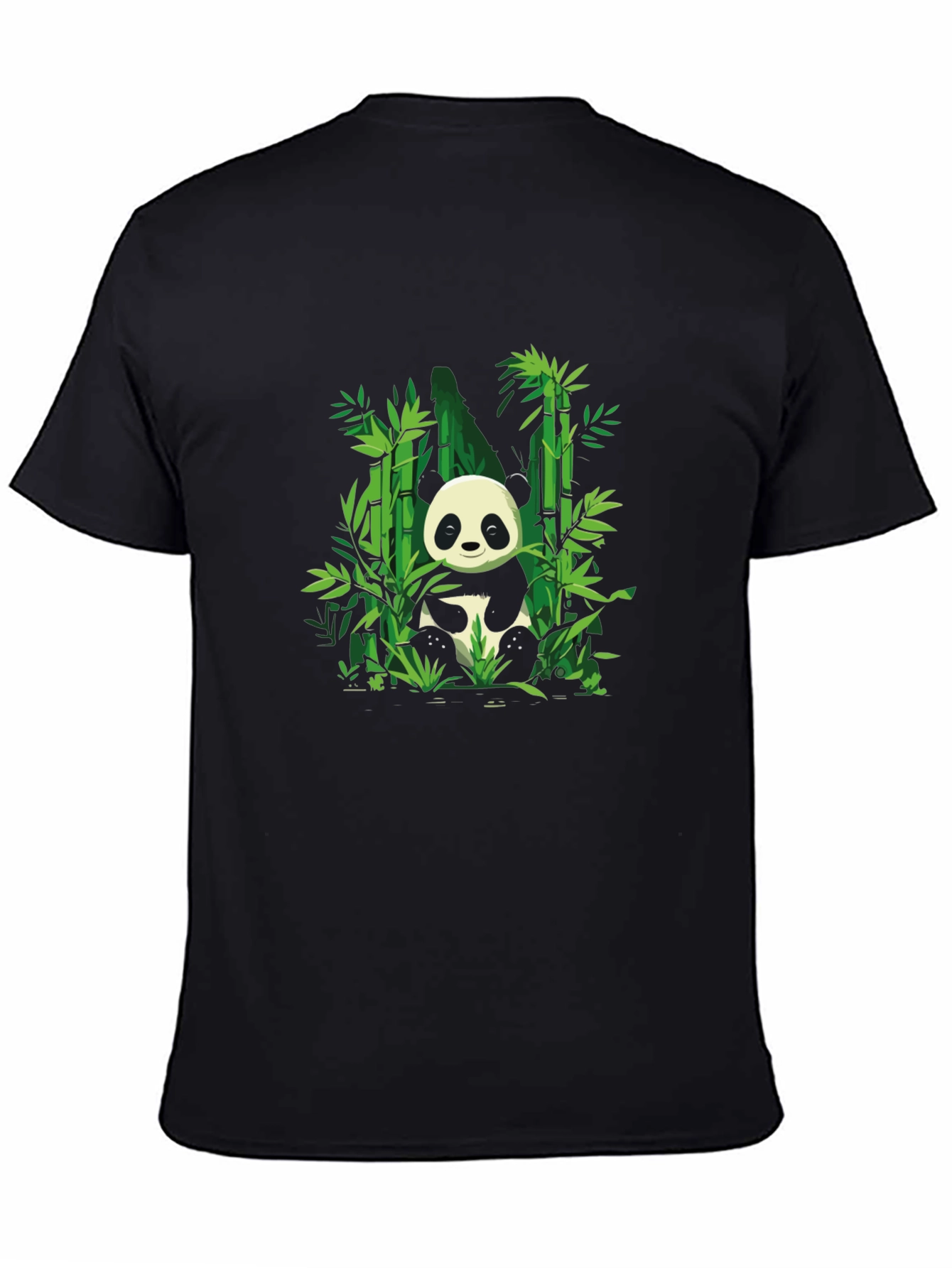 Black Panda Bamboo Graphic T-Shirt - Soft Cotton Blend view 4
