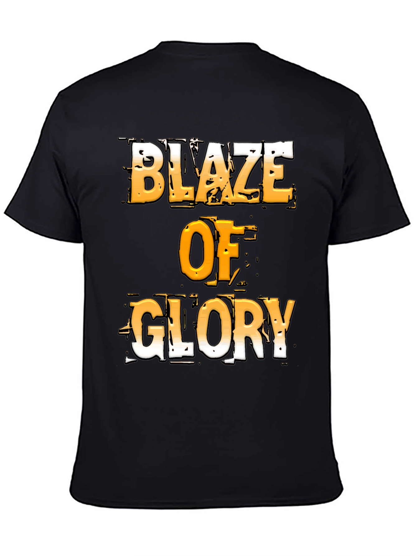 Black Blaze of Glory Graphic T-Shirt - Bold Design view 4