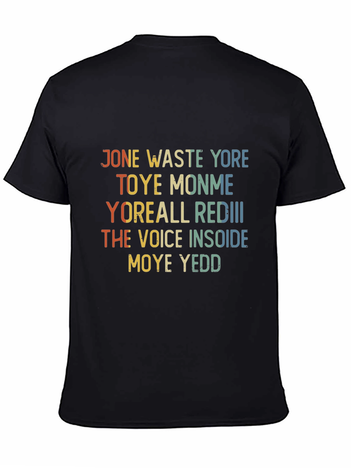 Black Jone Waste Yore Toye Monme Funny T-Shirt view 4