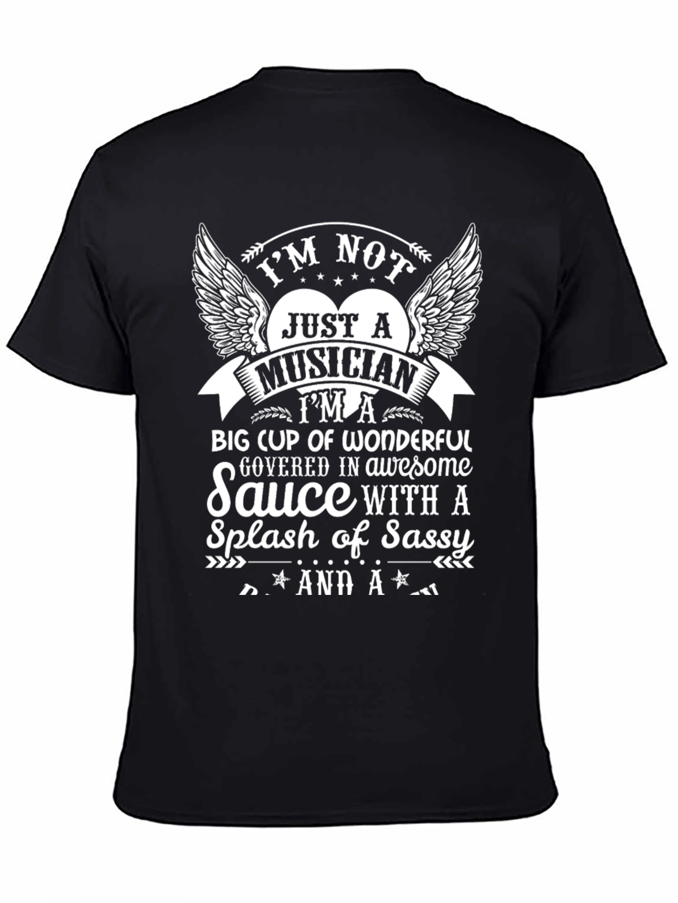 Black Musician T-Shirt: Big Cup of Wonderful view 4