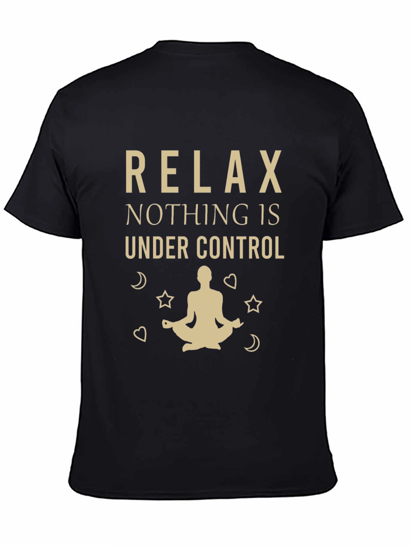 Black Relax T-Shirt - Nothing Is Under Control view 4