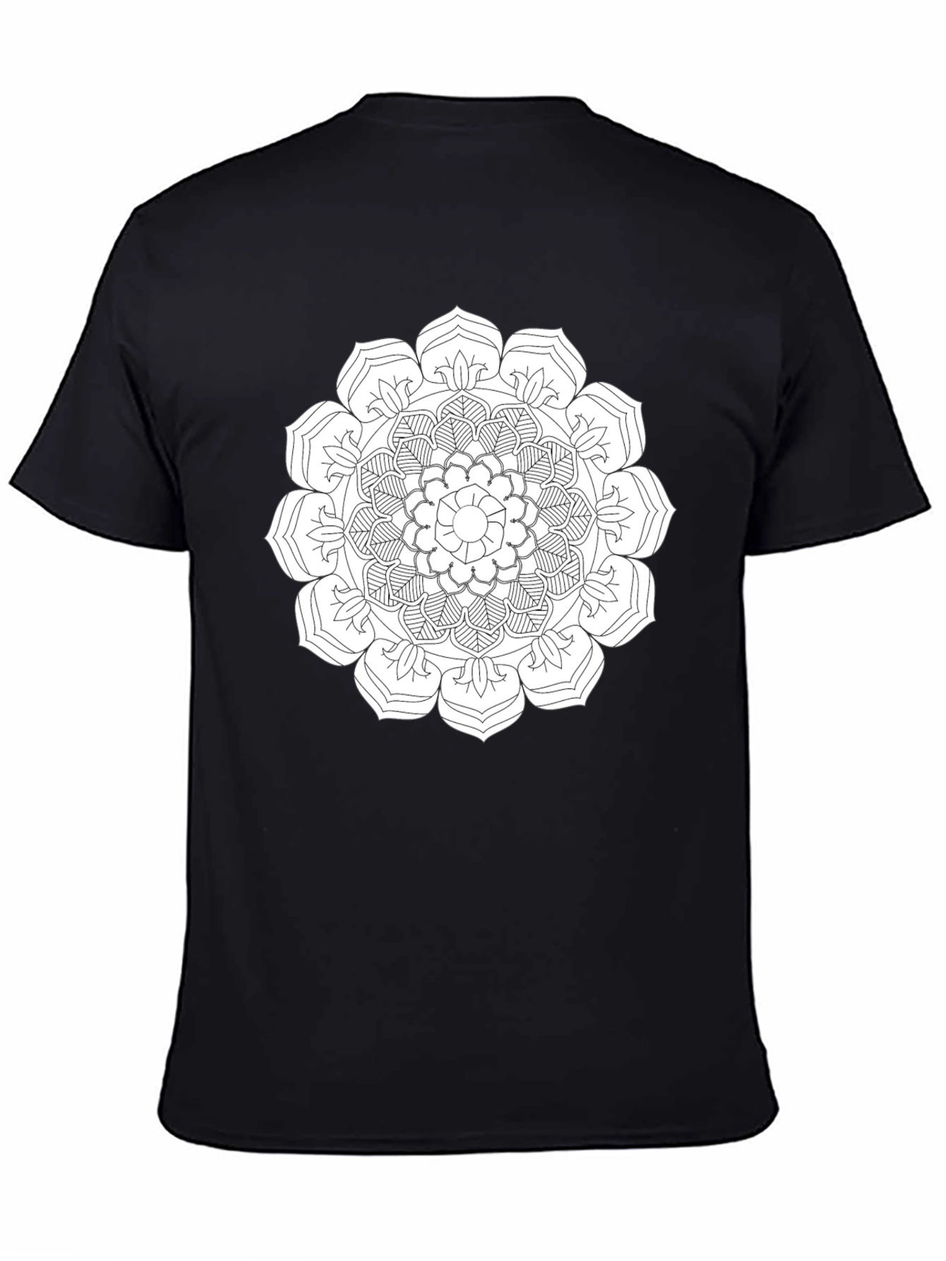 Black Mandala Graphic Tee - Stylish Comfort view 4