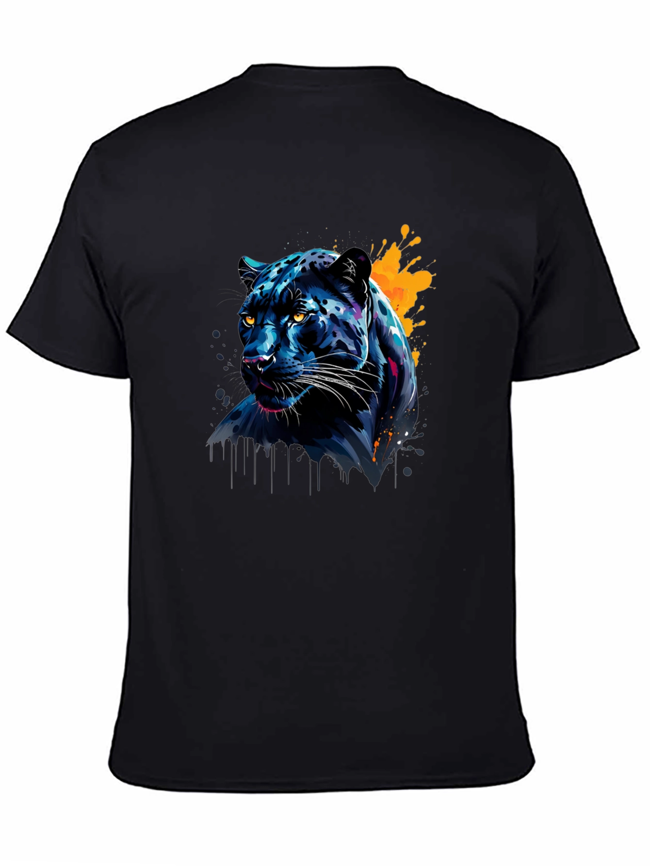 Black Bold Black Panther Graphic T-Shirt view 4