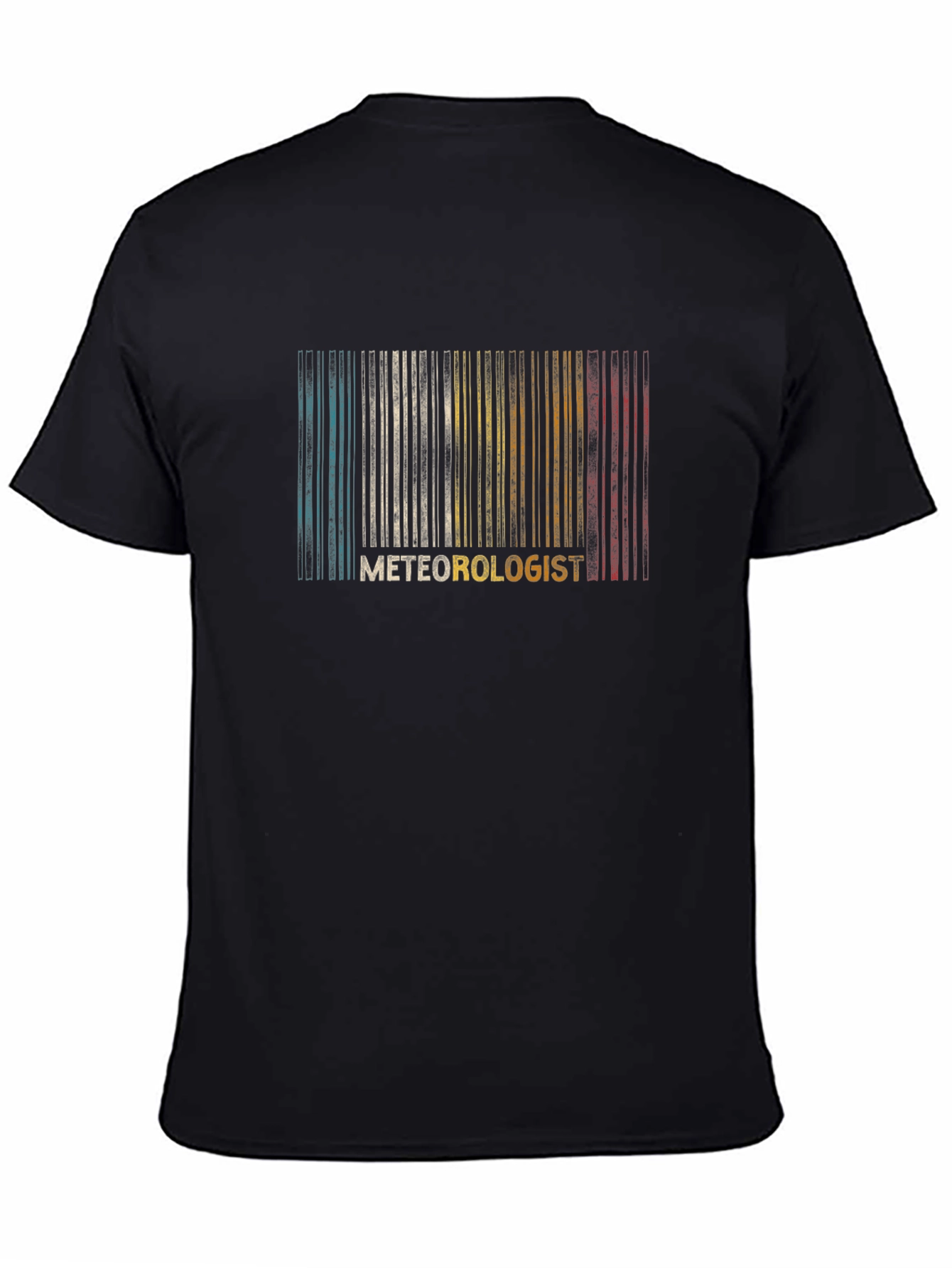 Meteorologist Retro Barcode T-Shirt - 4